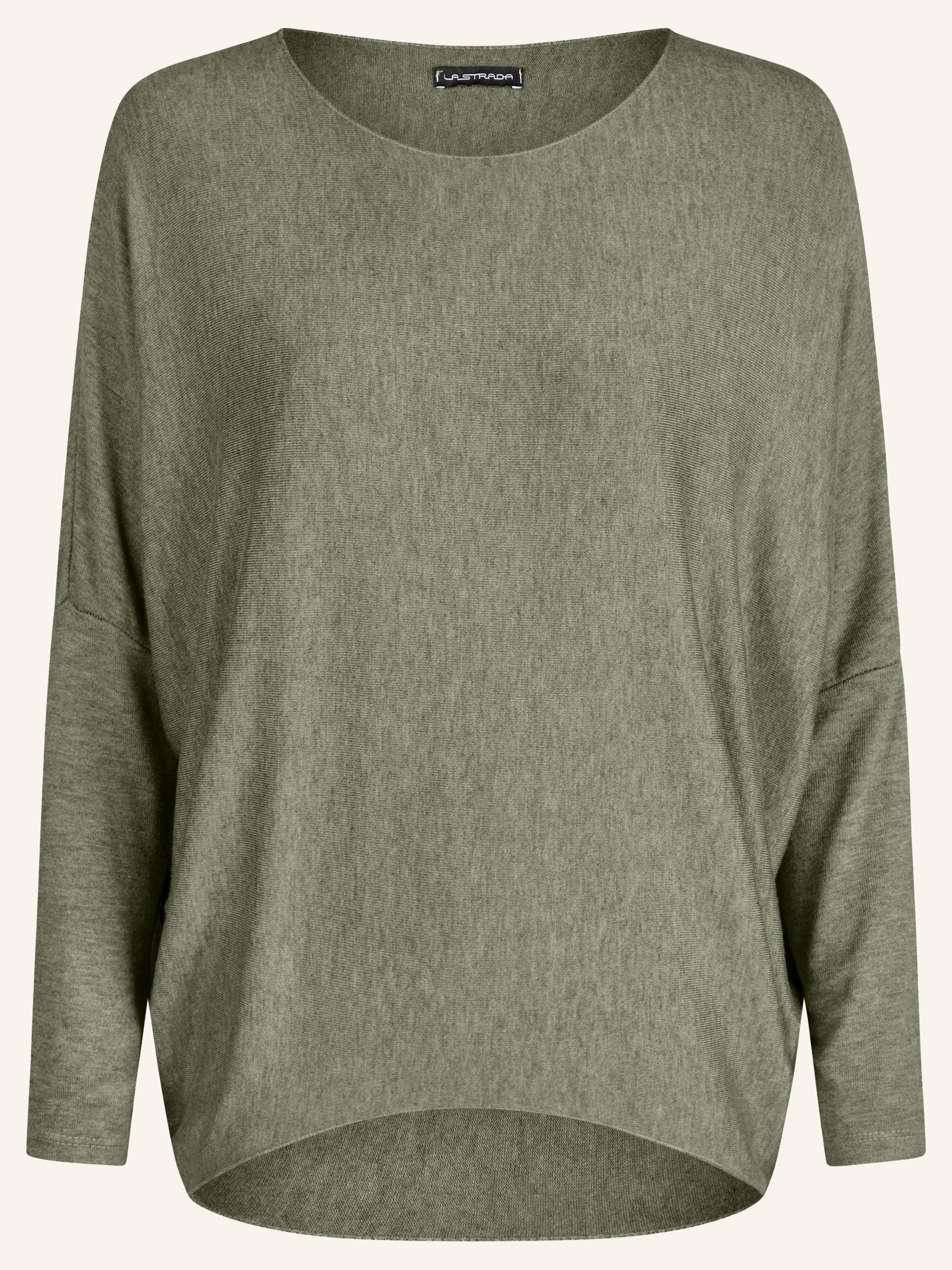 Chemise à simple coloration en tricot fin