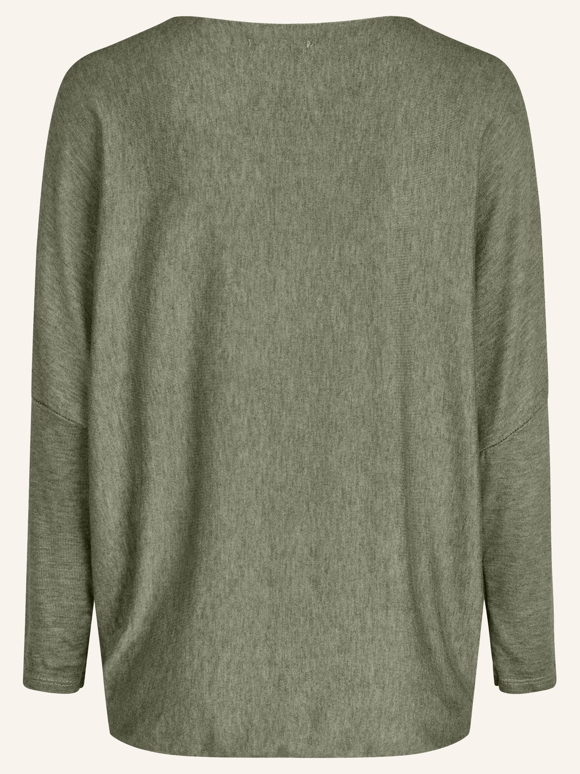 Chemise à simple coloration en tricot fin