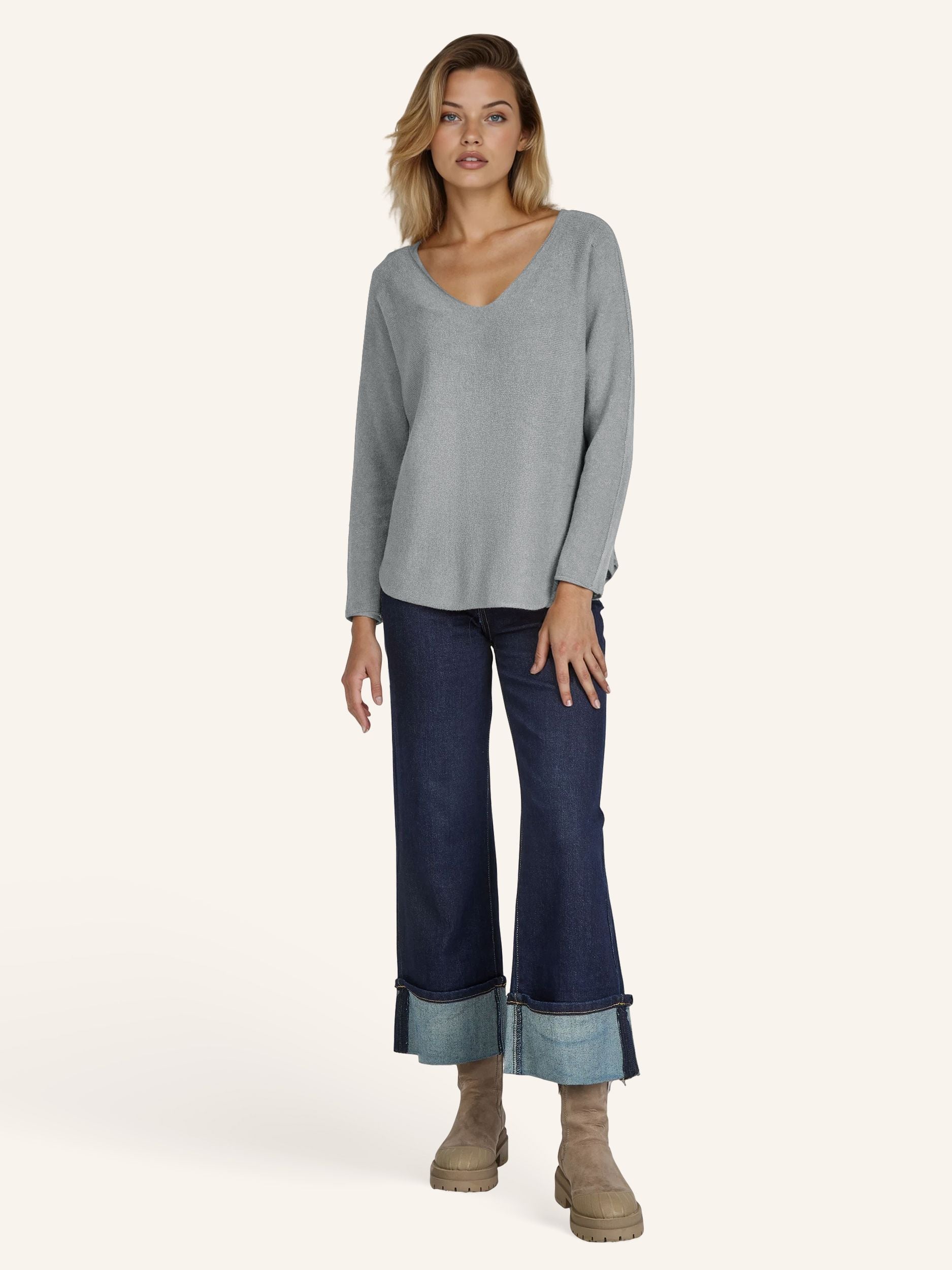 Elegantes Feinstrick-Shirt