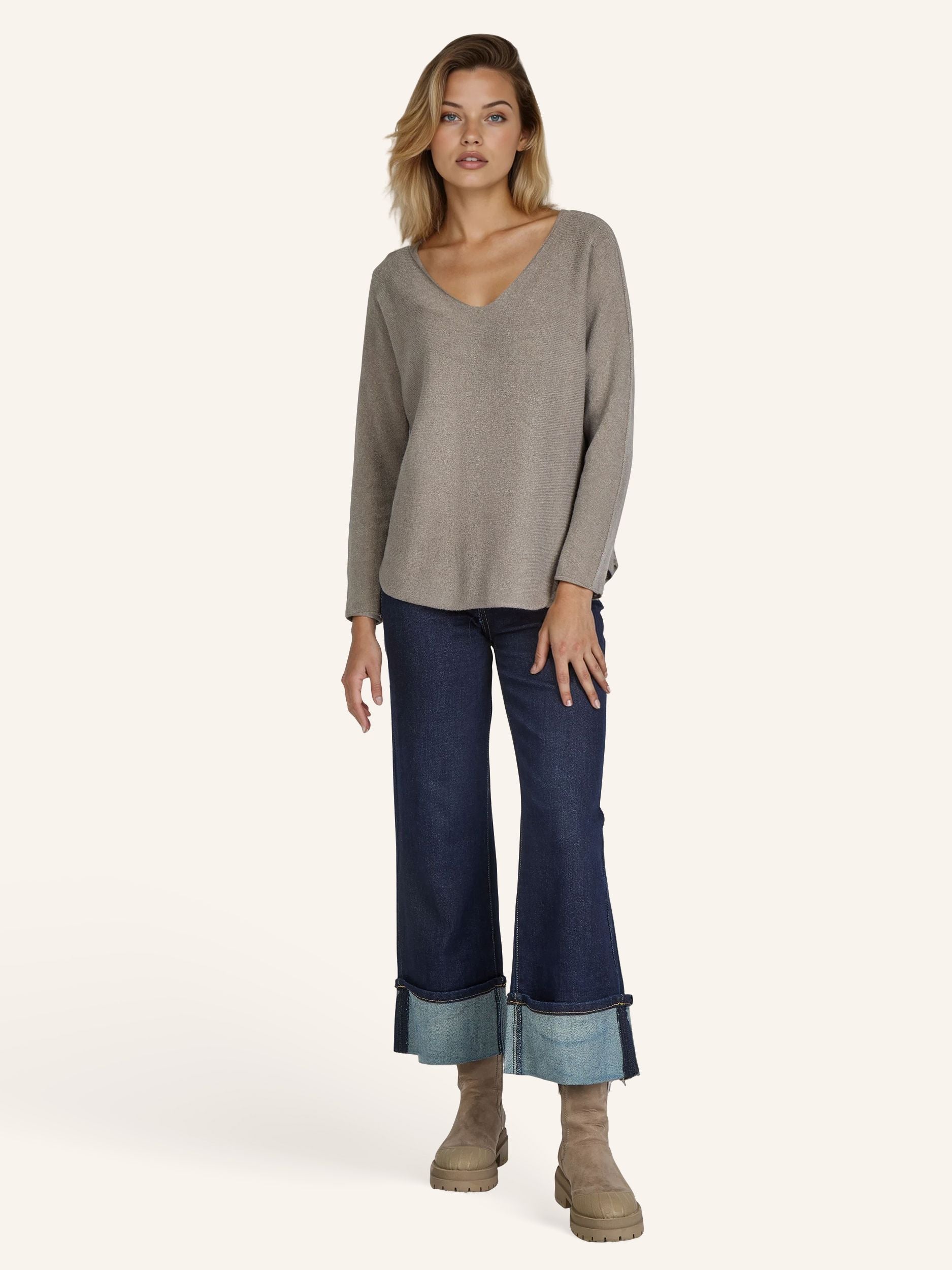 Elegantes Feinstrick-Shirt