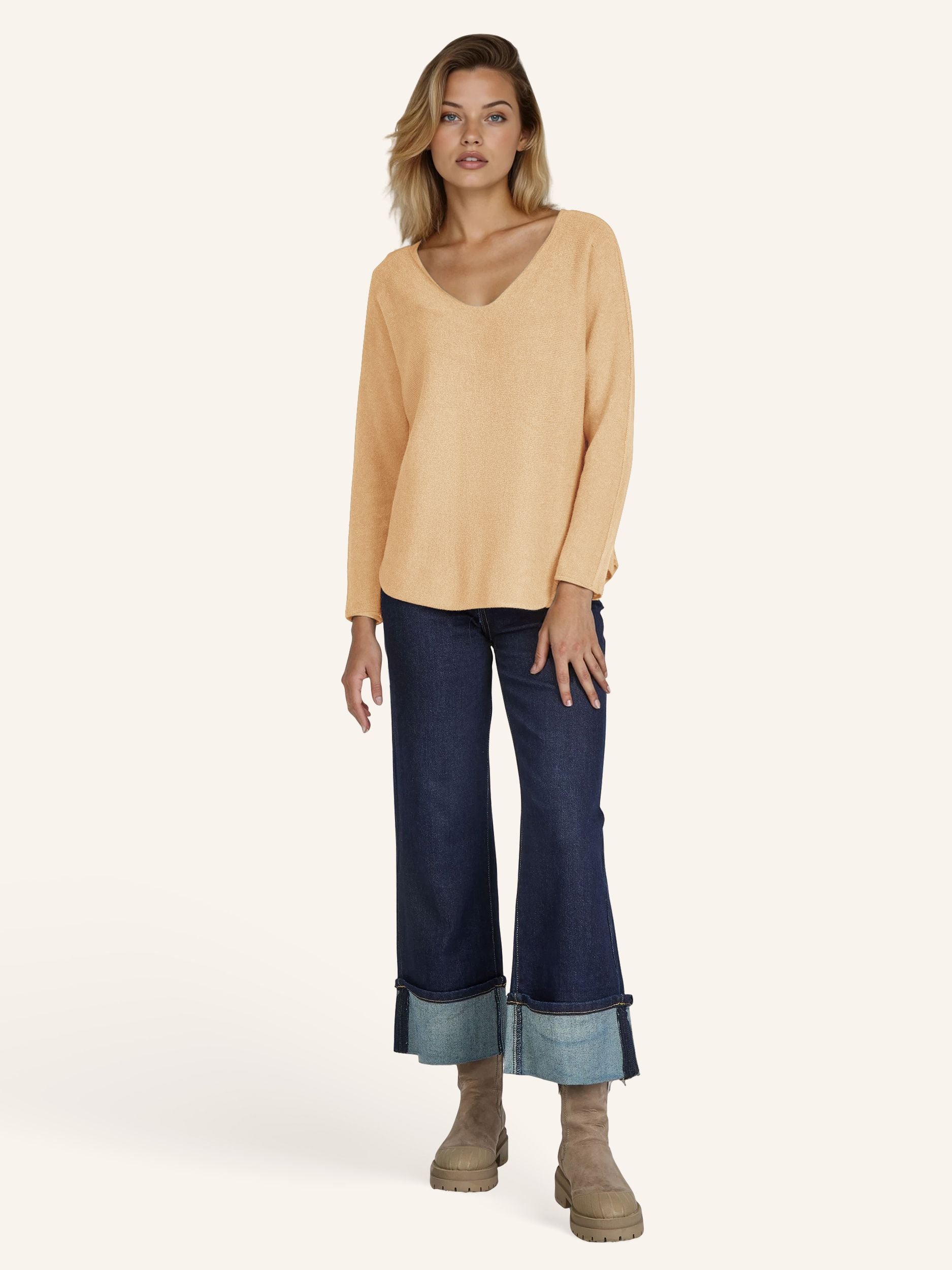 Elegantes Feinstrick-Shirt