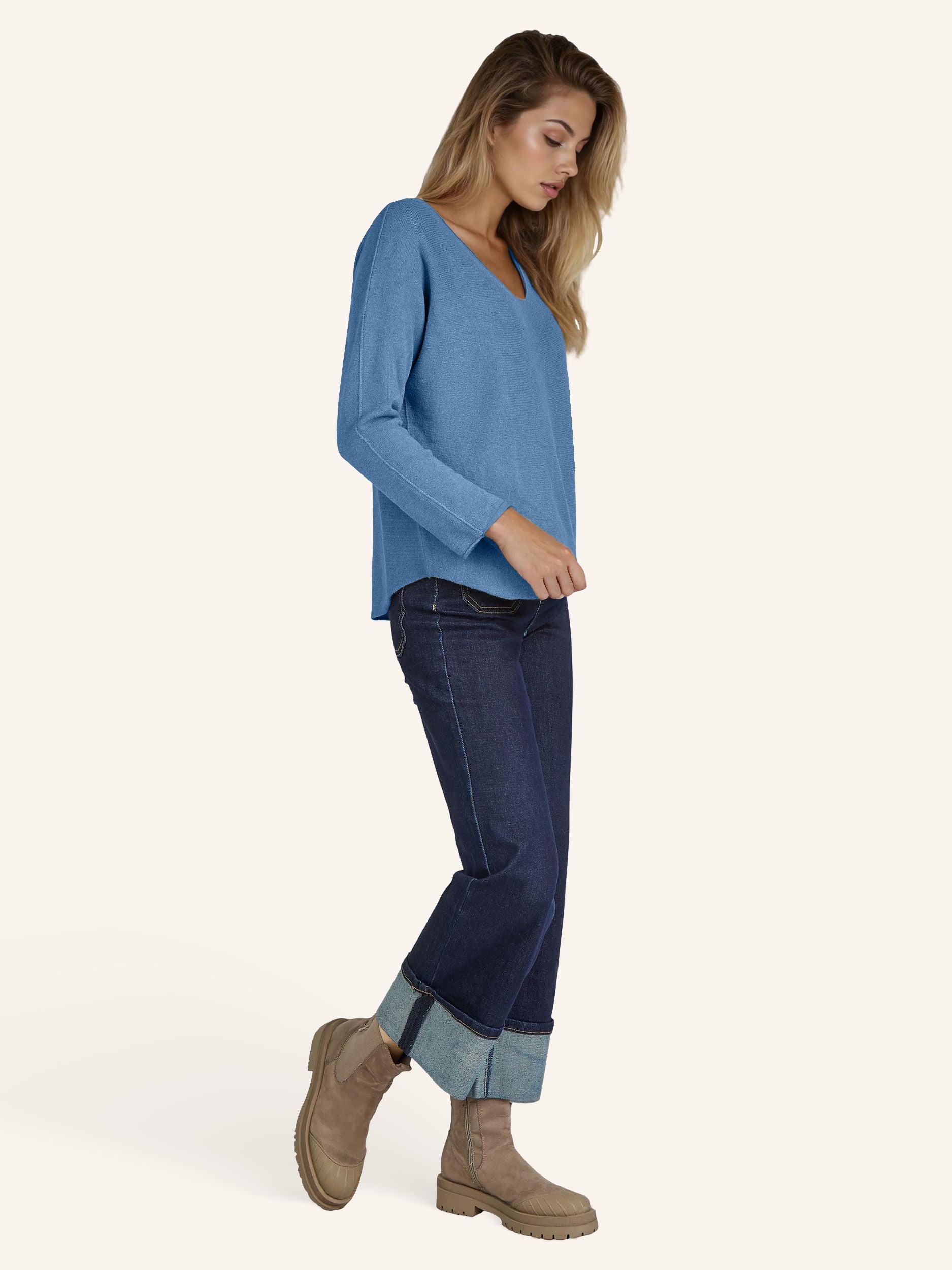 Elegantes Feinstrick-Shirt