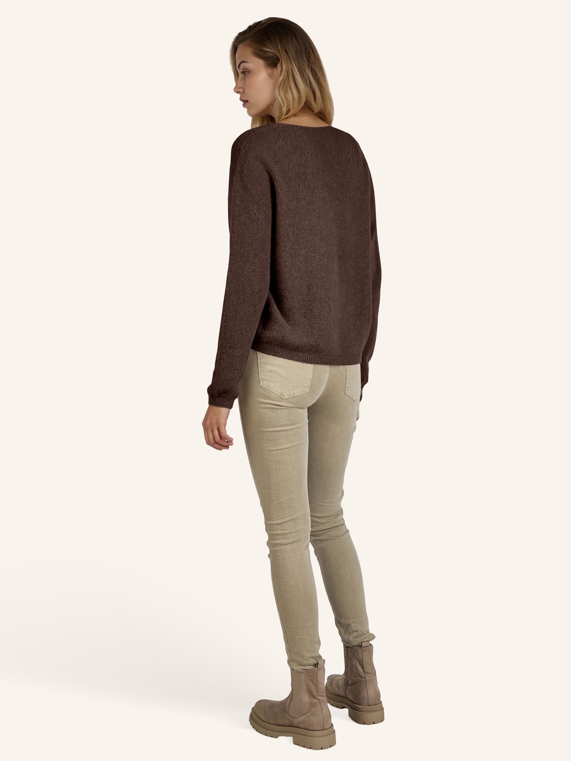 Strick-Cardigan mit Perlmuttknöpfen