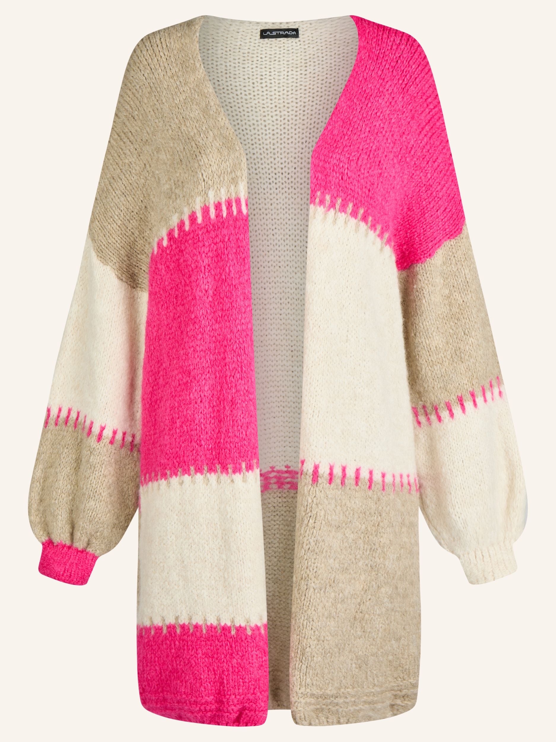 Colorblock Strickjacke