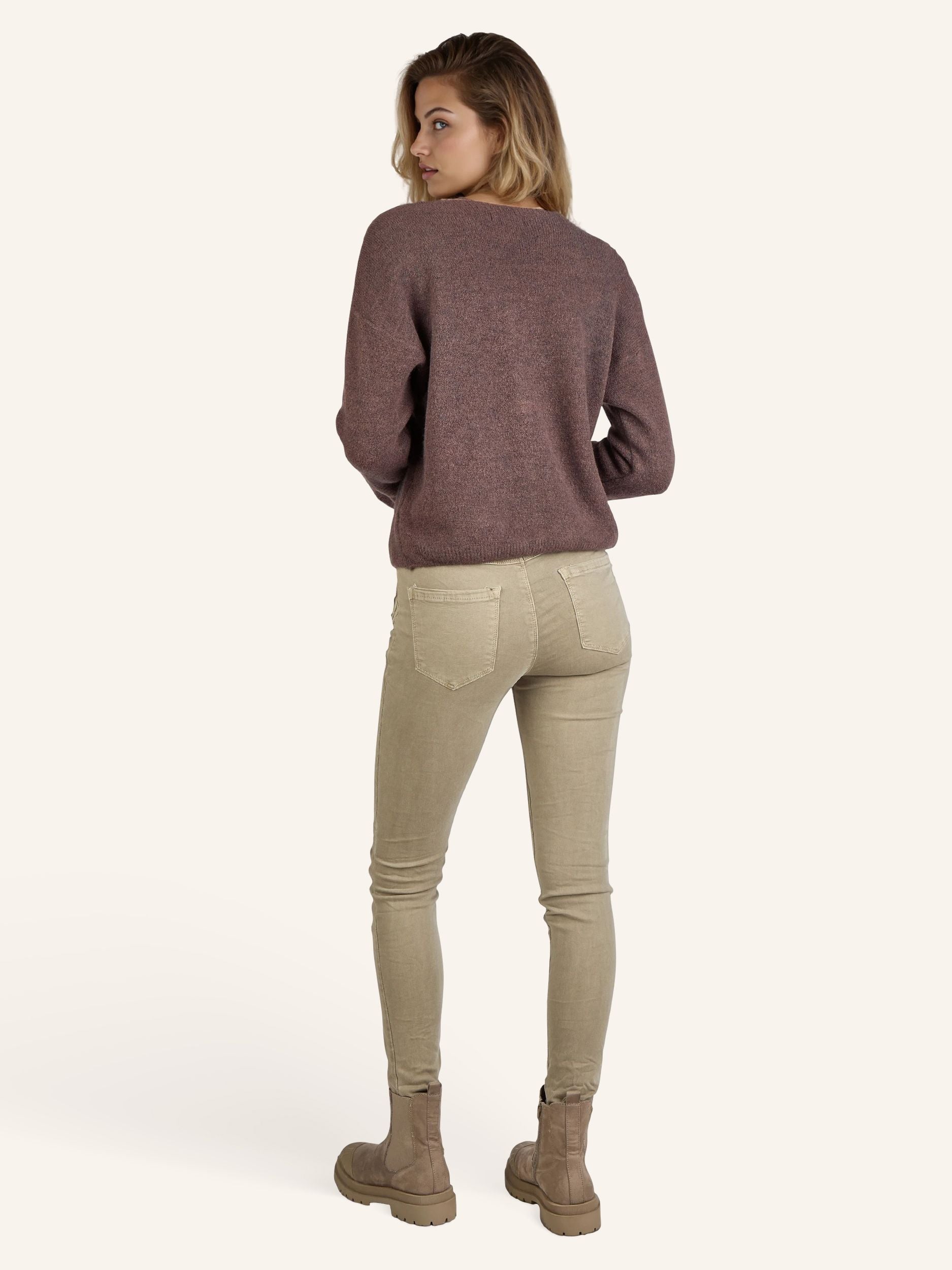 tricot-Cardigan avec boutons brillants