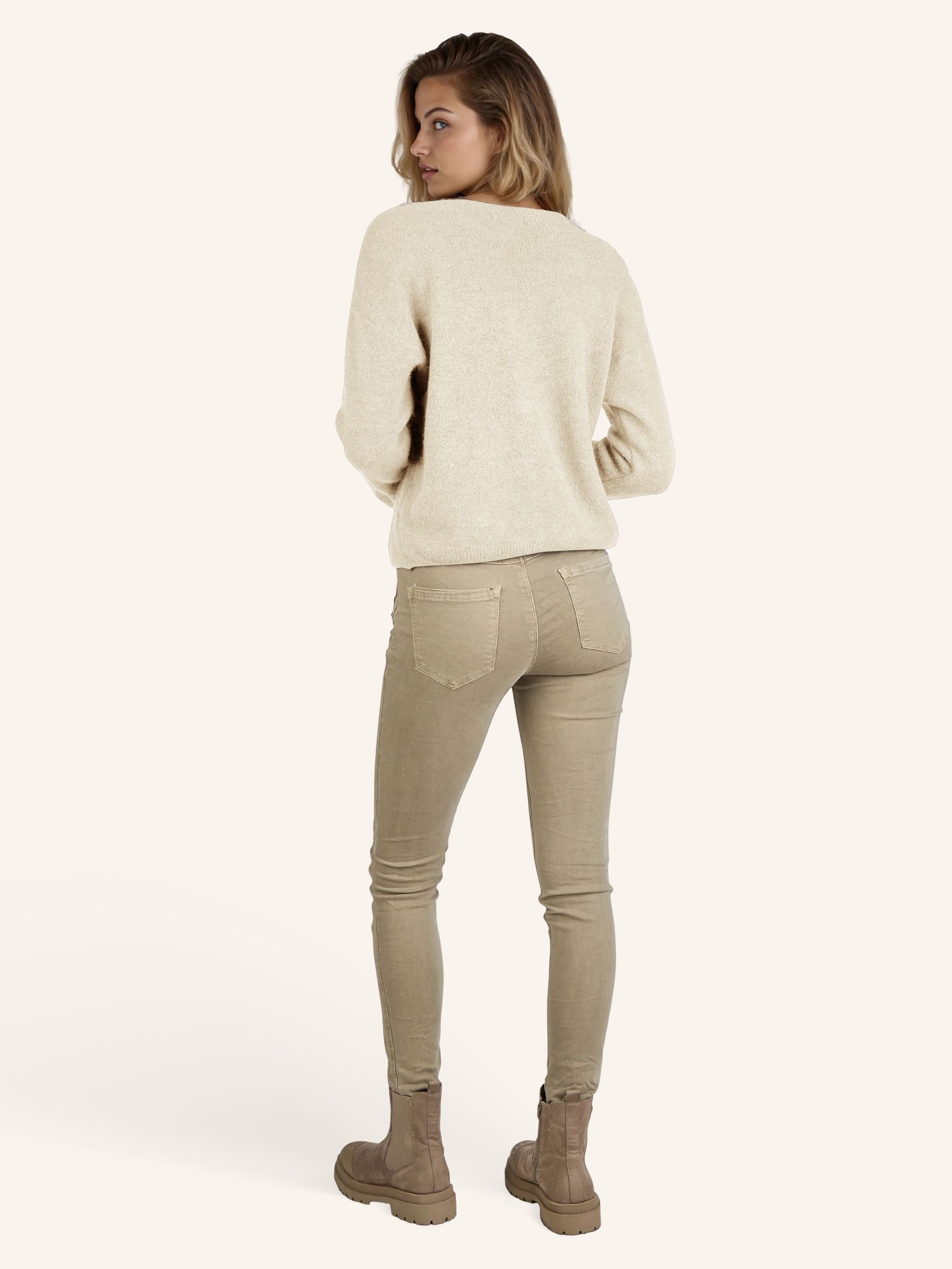 tricot-Cardigan avec boutons brillants