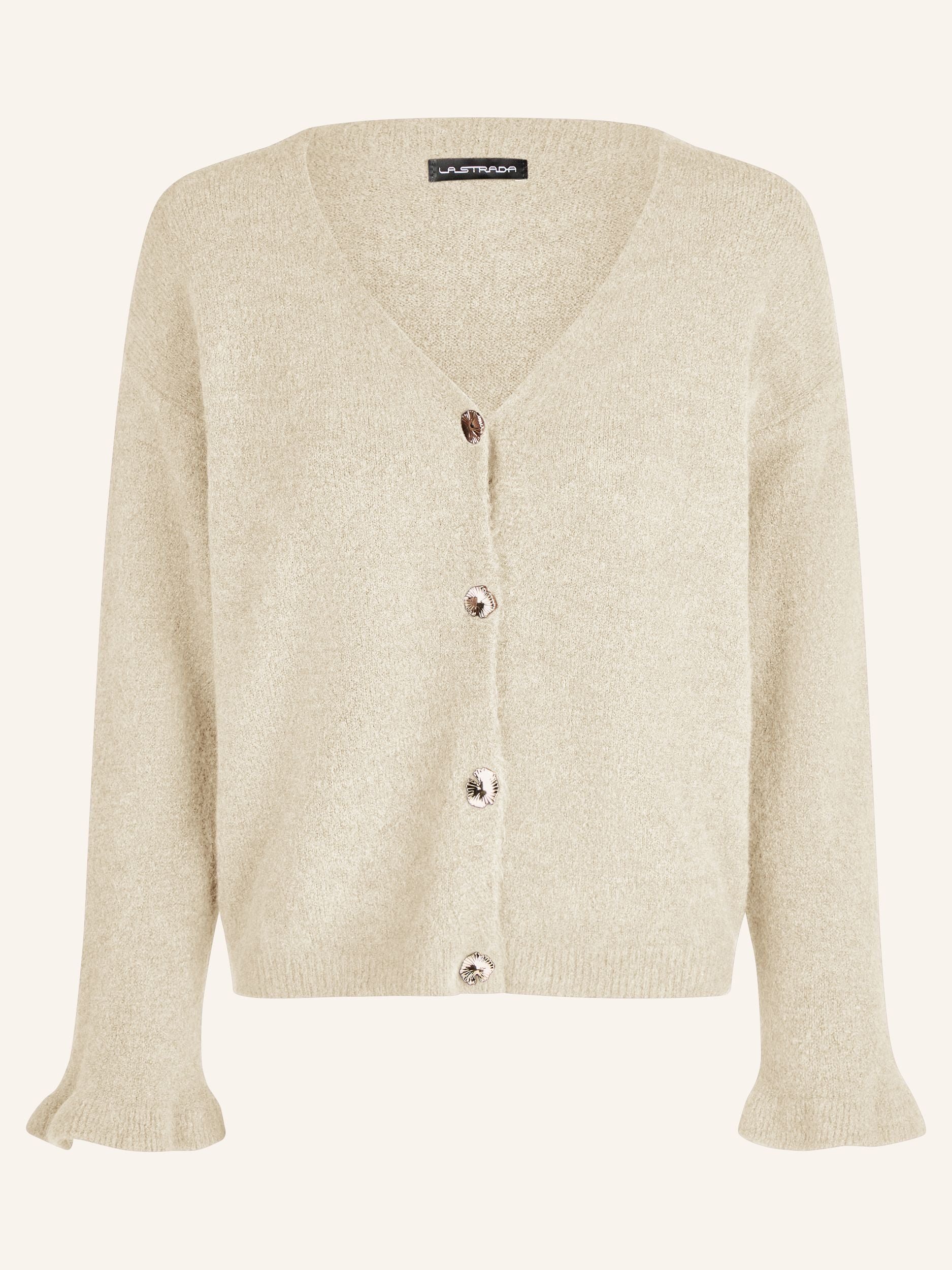 tricot-Cardigan avec boutons brillants