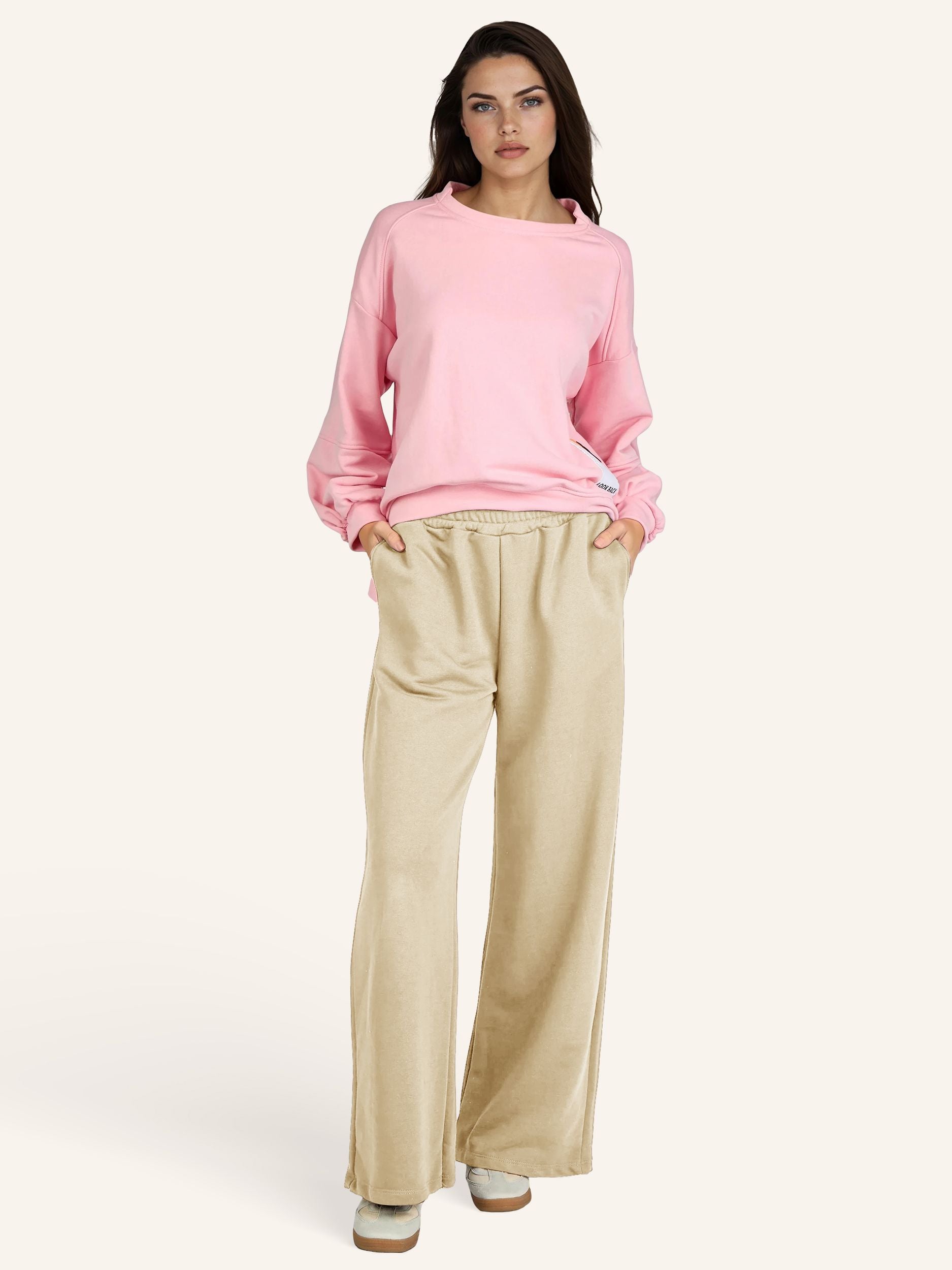 Sweat-Hose Wide-Leg