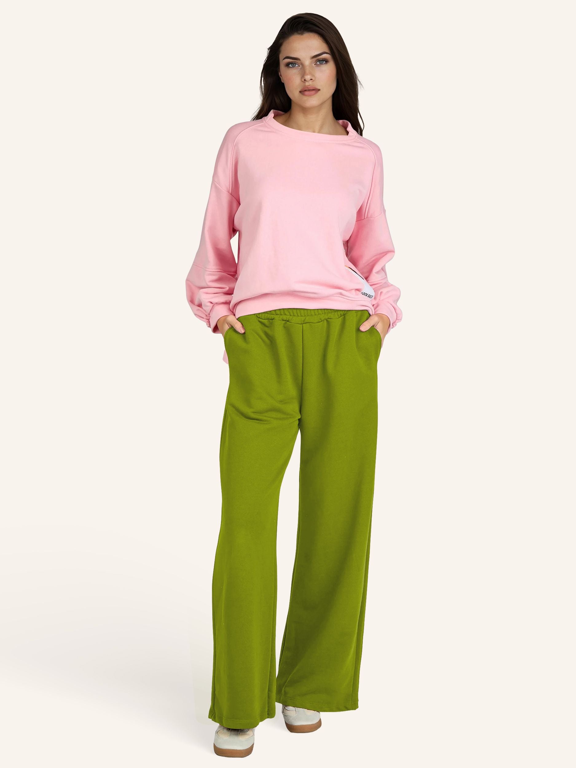 Sweat-Hose Wide-Leg