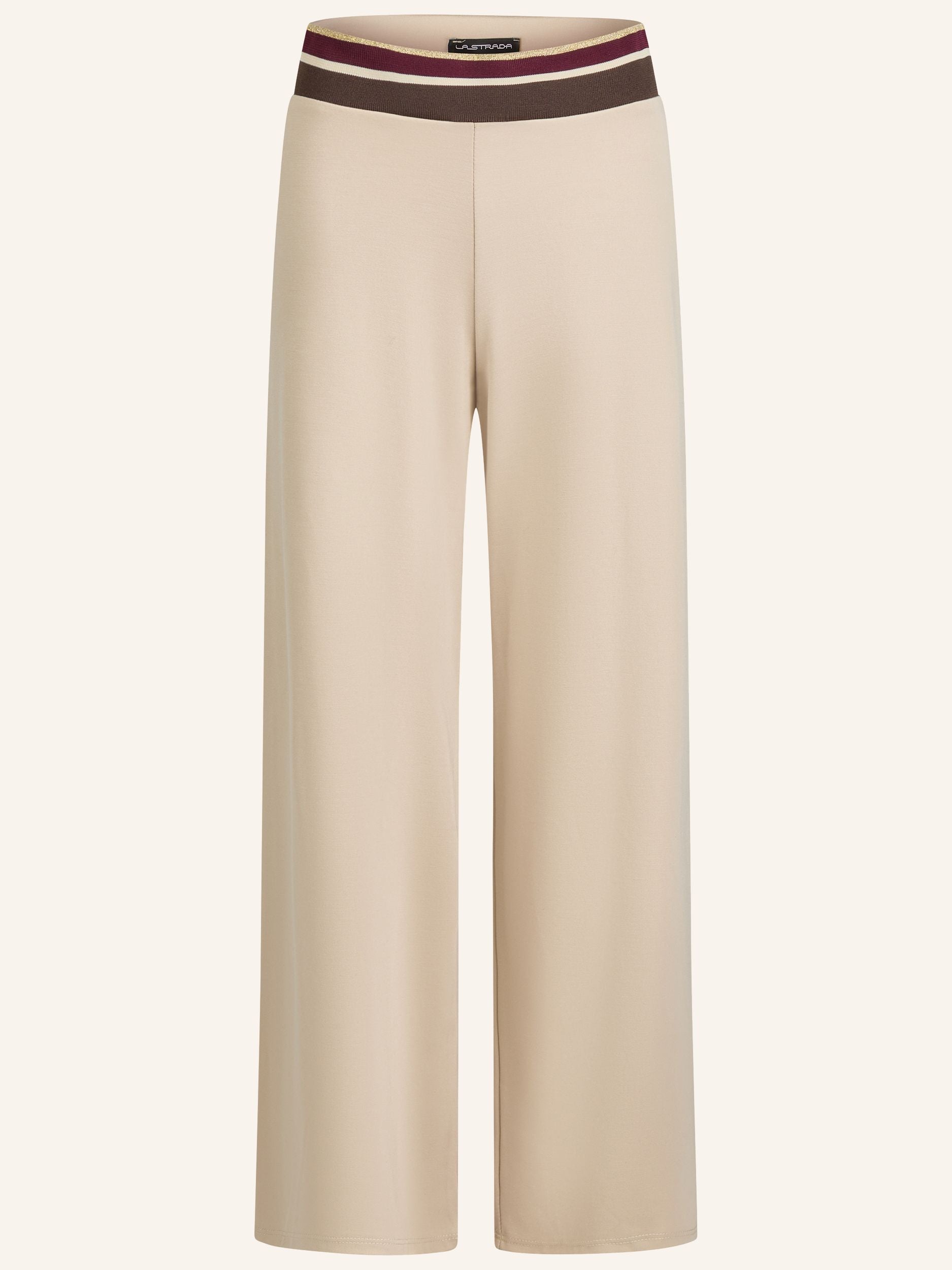 Wide-Leg Hose mit Glitzerbund