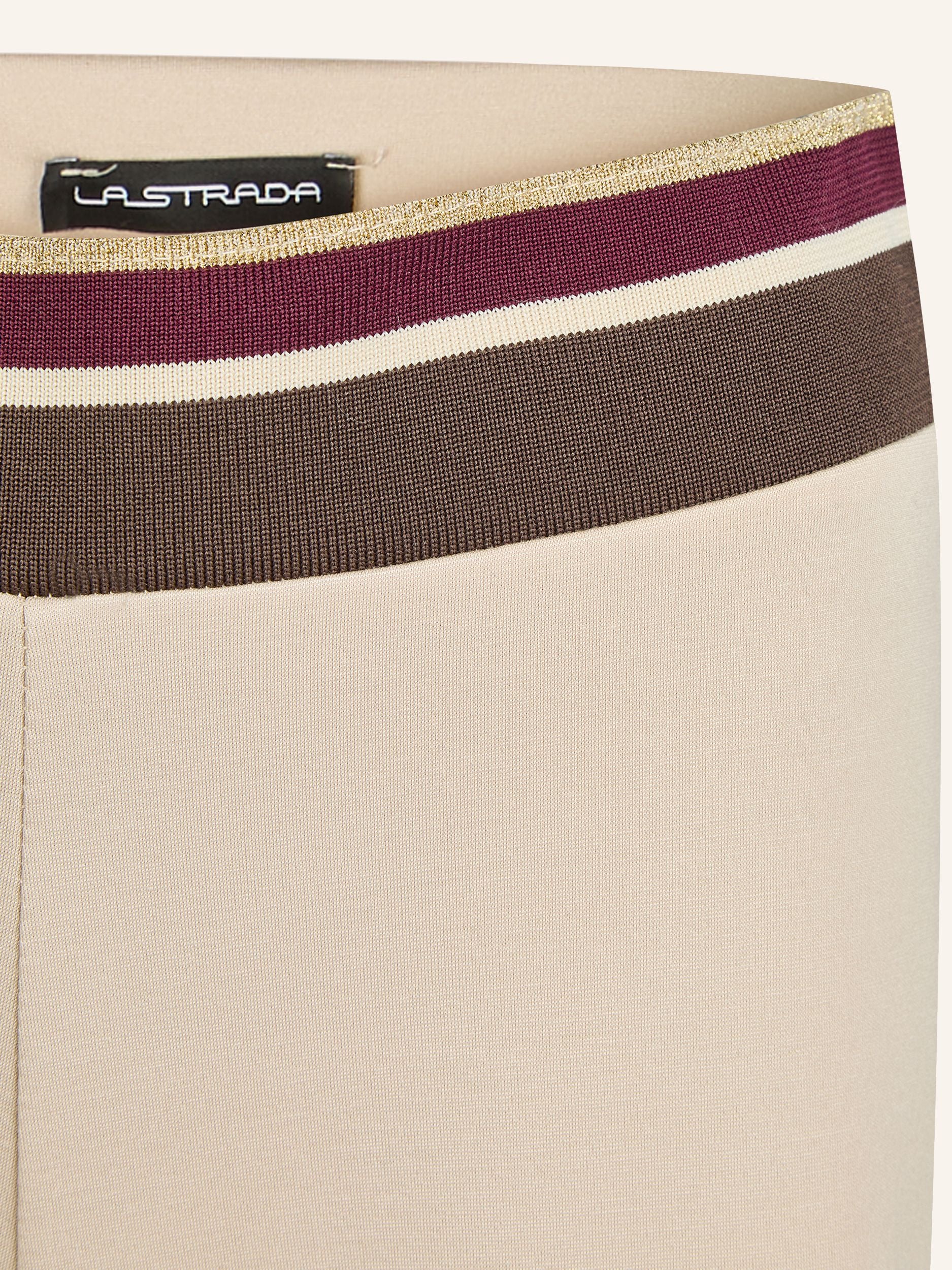 Wide-Leg Hose mit Glitzerbund