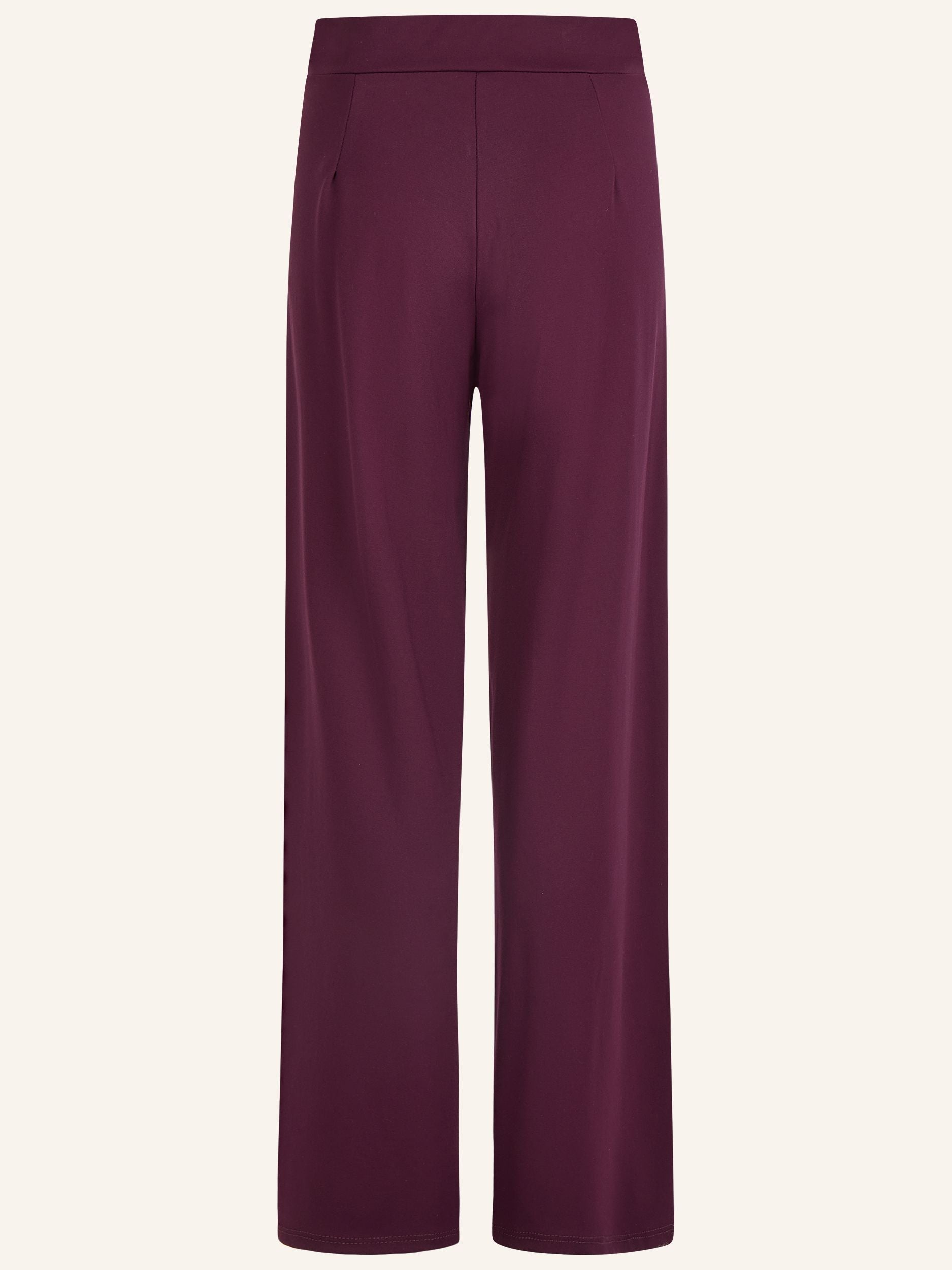 Wide-Leg Hose mit Glitzerbund