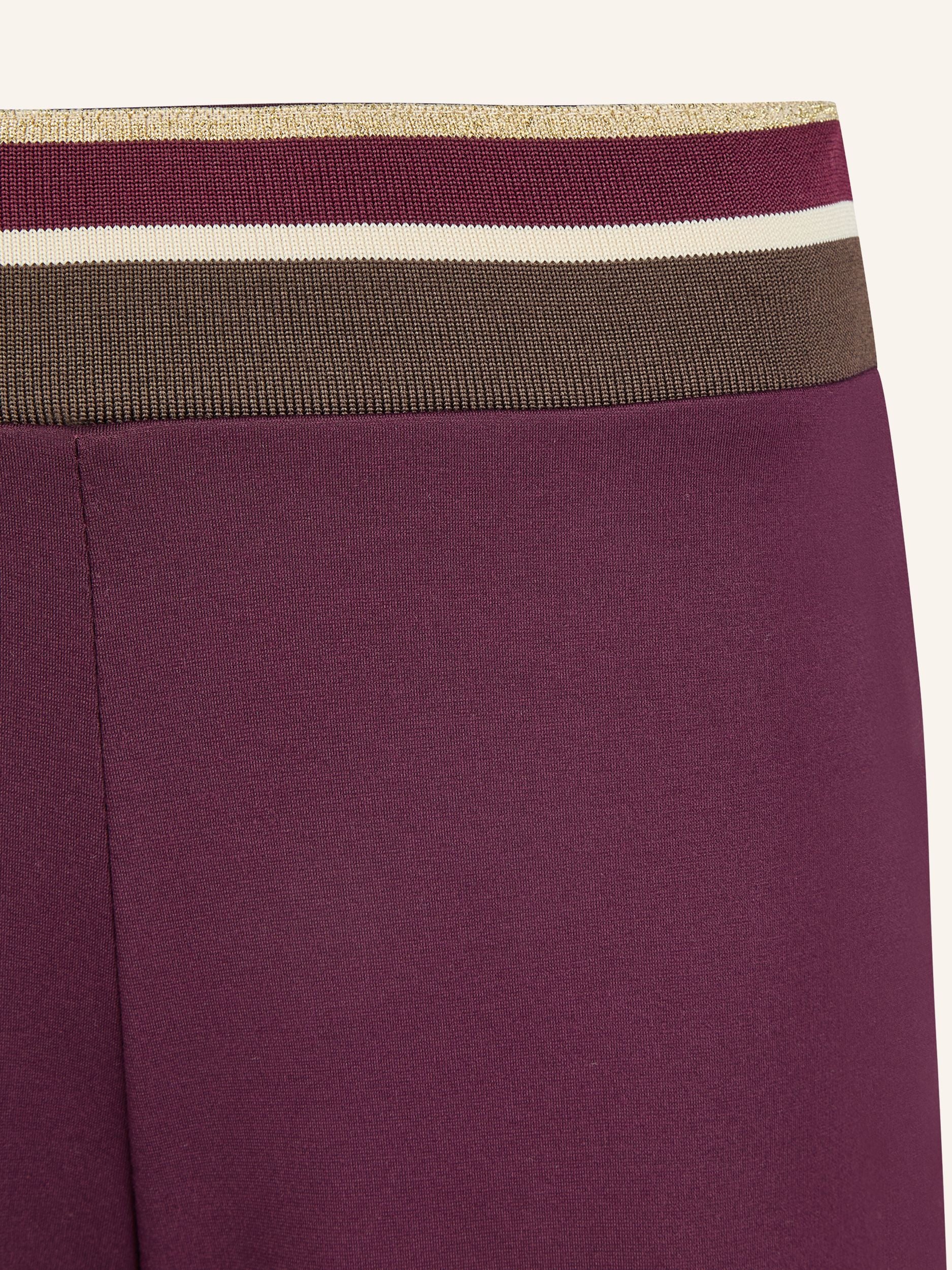 Wide-Leg Hose mit Glitzerbund