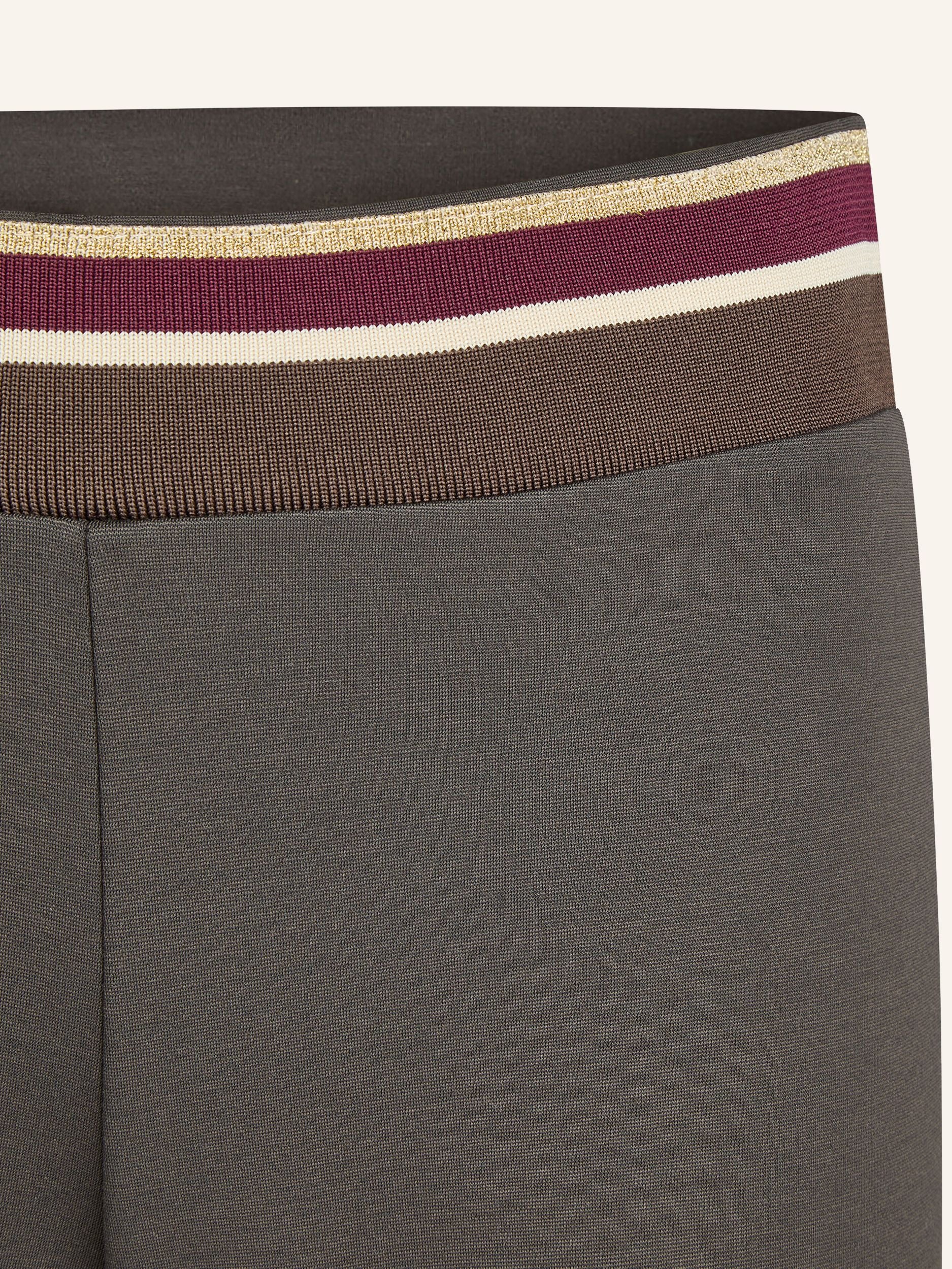 Wide-Leg Hose mit Glitzerbund