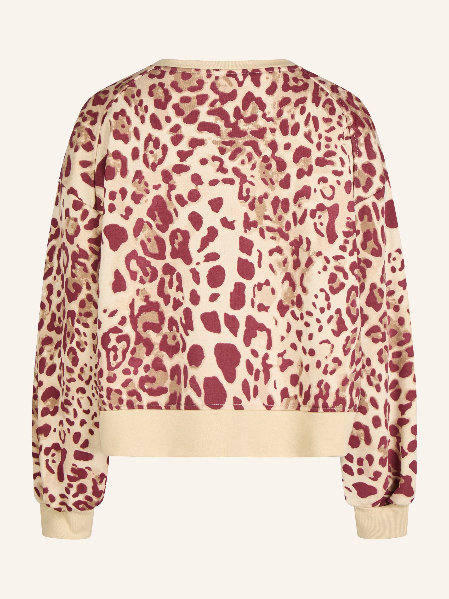 Sweatshirt mit Animal-Print