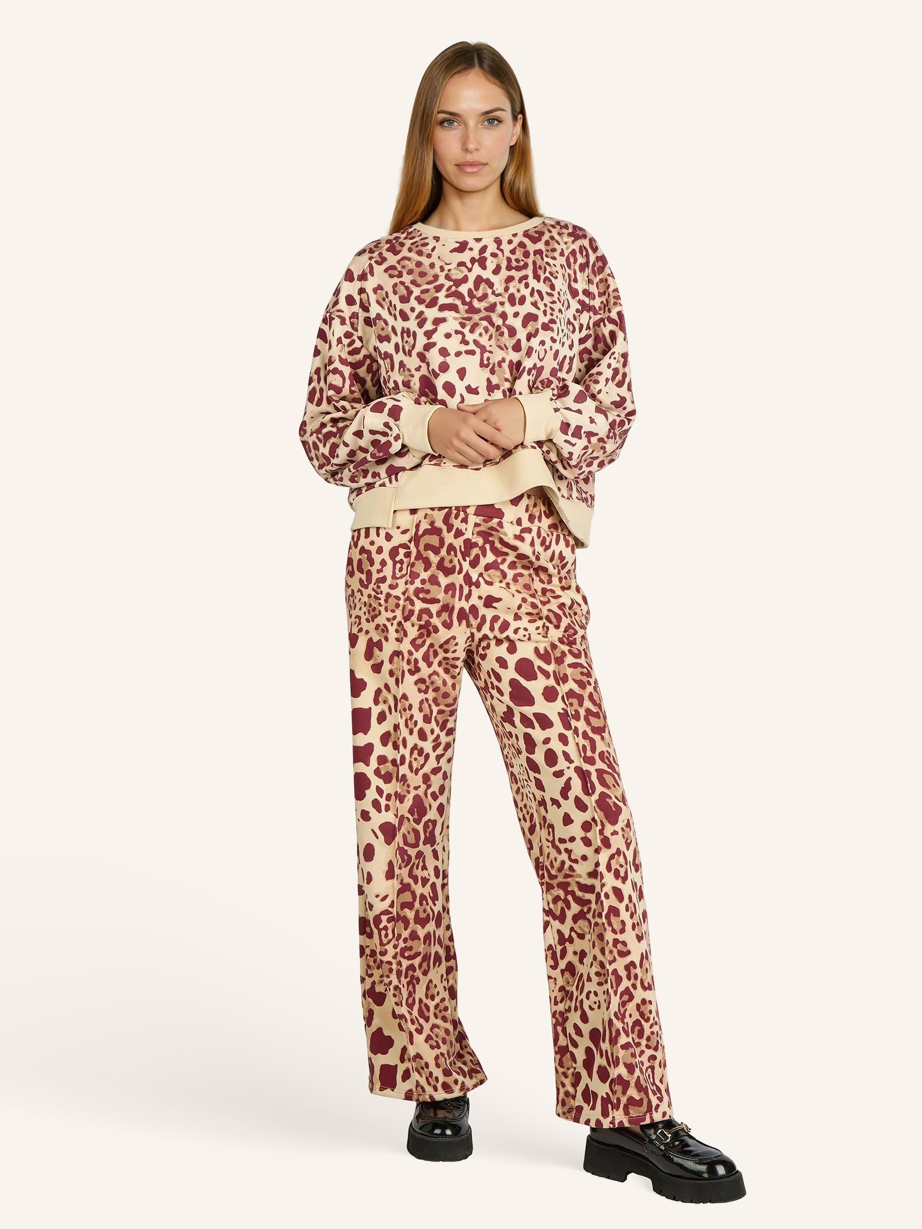 Sweatshirt mit Animal-Print