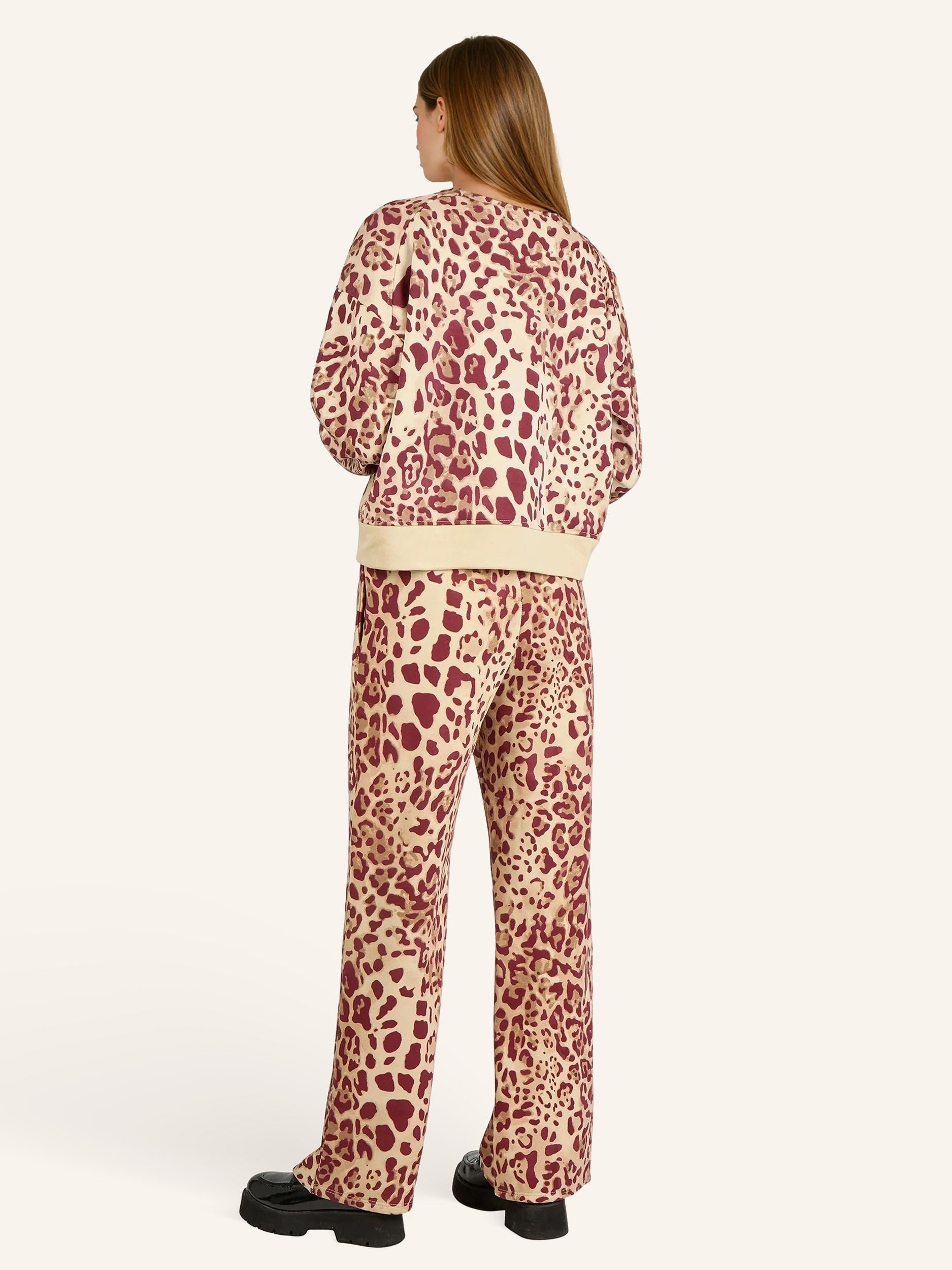 Sweatshirt mit Animal-Print