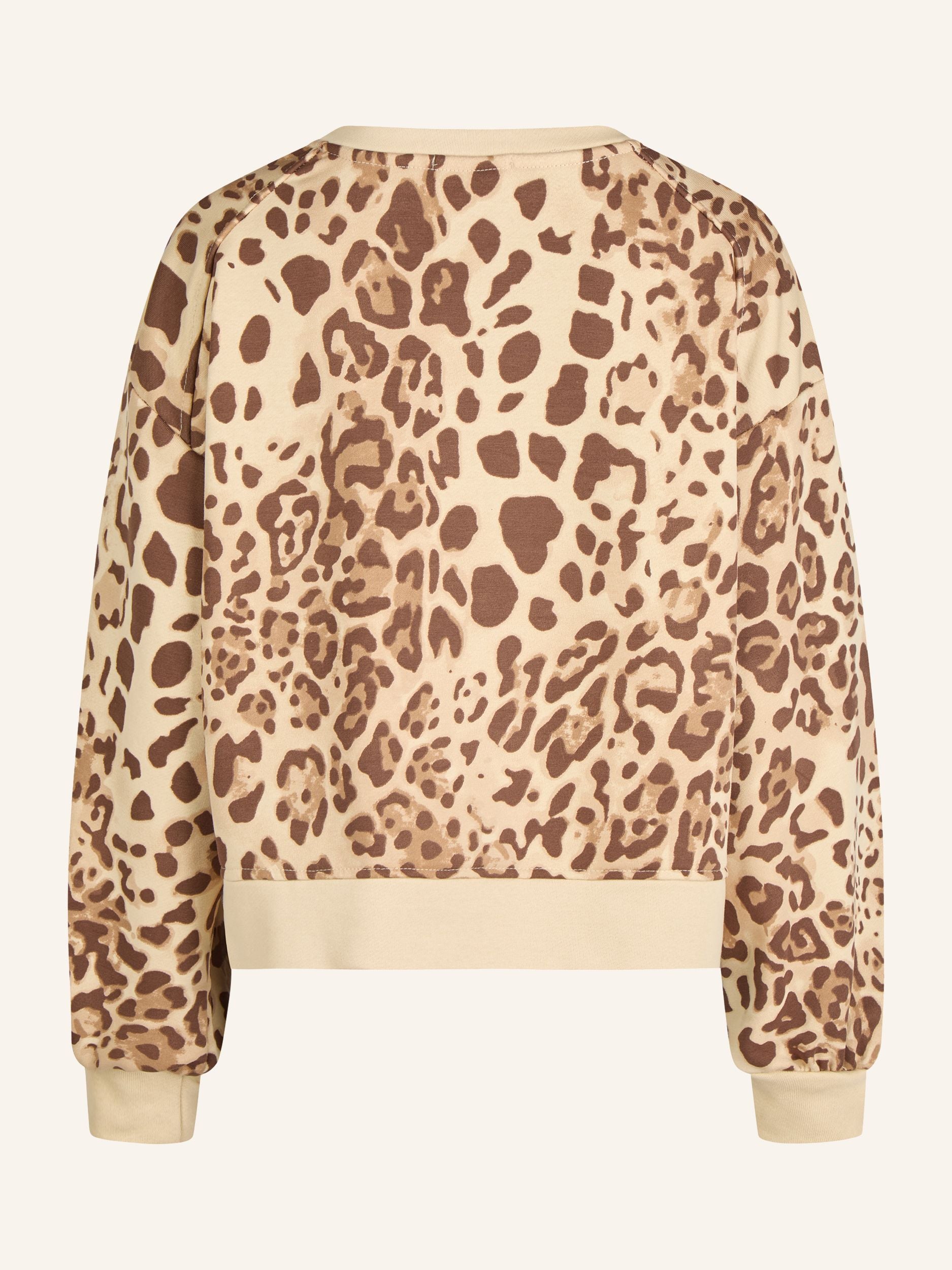 Sweatshirt mit Animal-Print