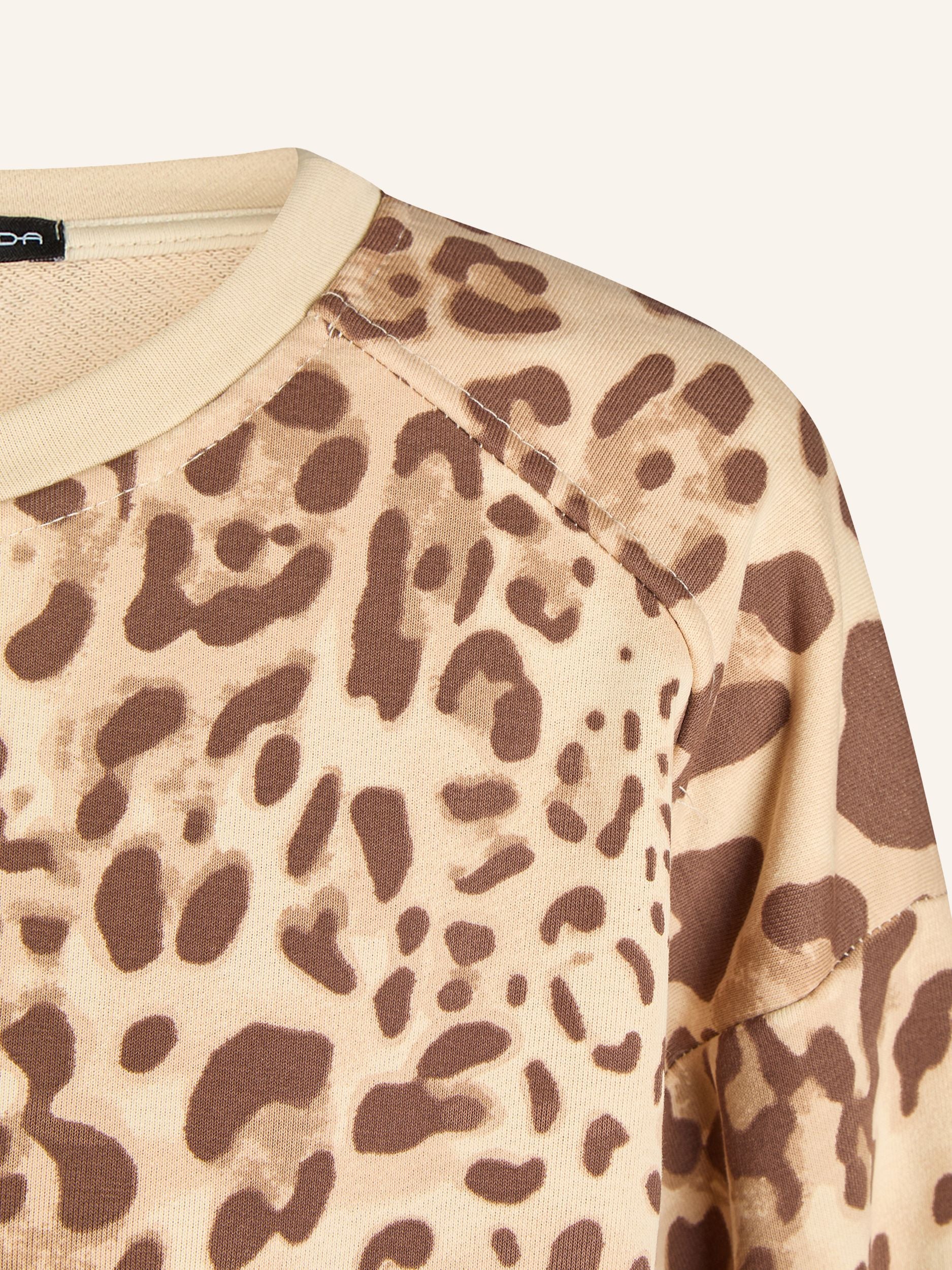 Sweatshirt mit Animal-Print