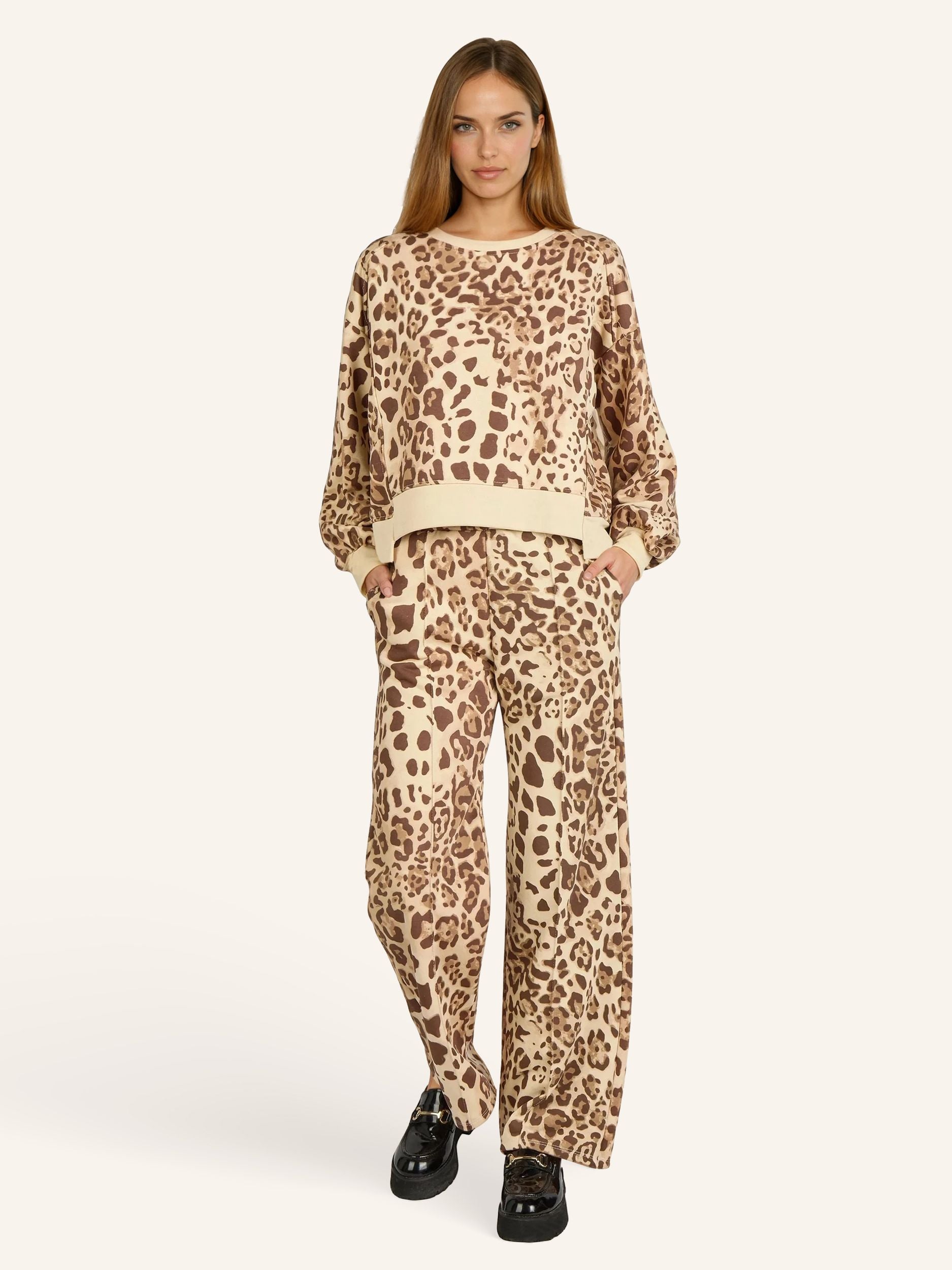 Sweatshirt mit Animal-Print