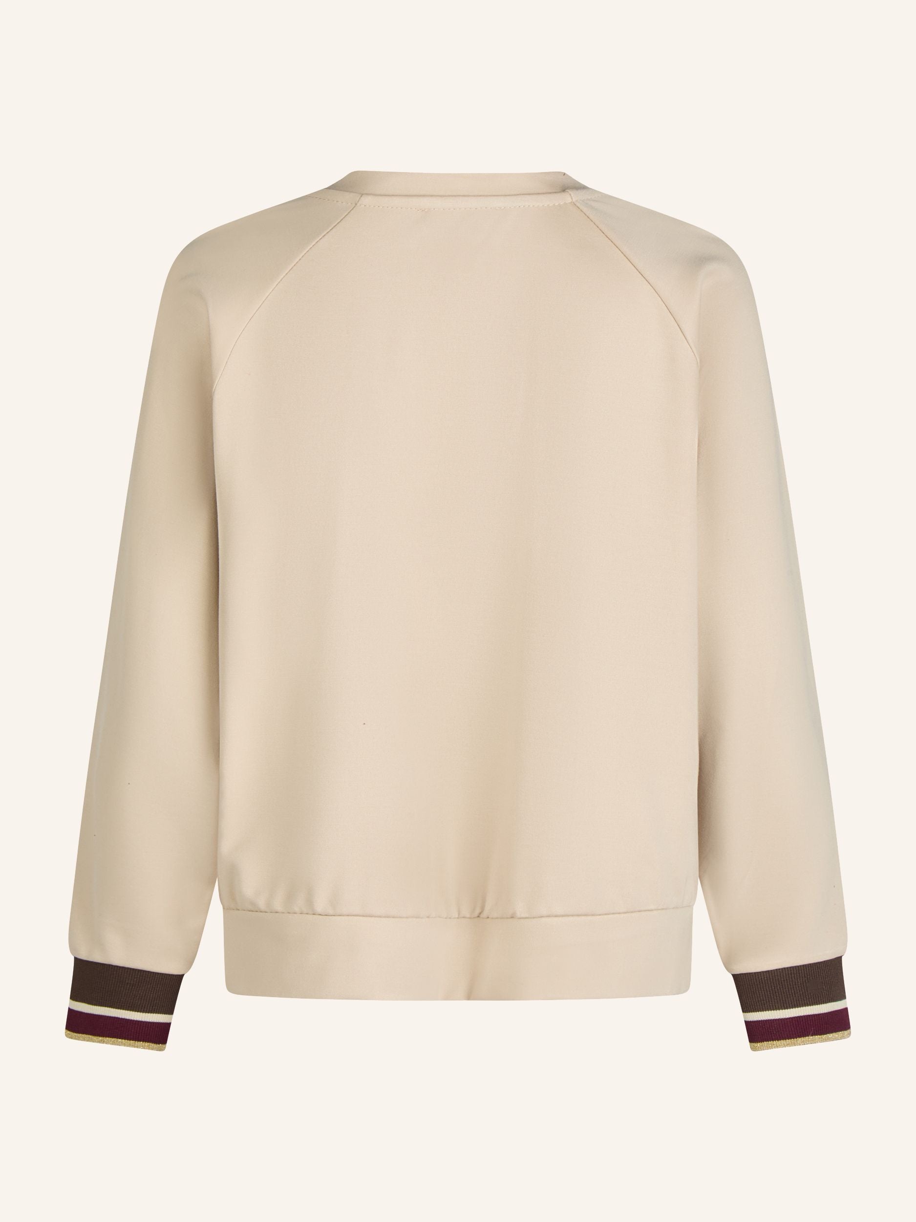 Sweatshirt mit Goldstreifen