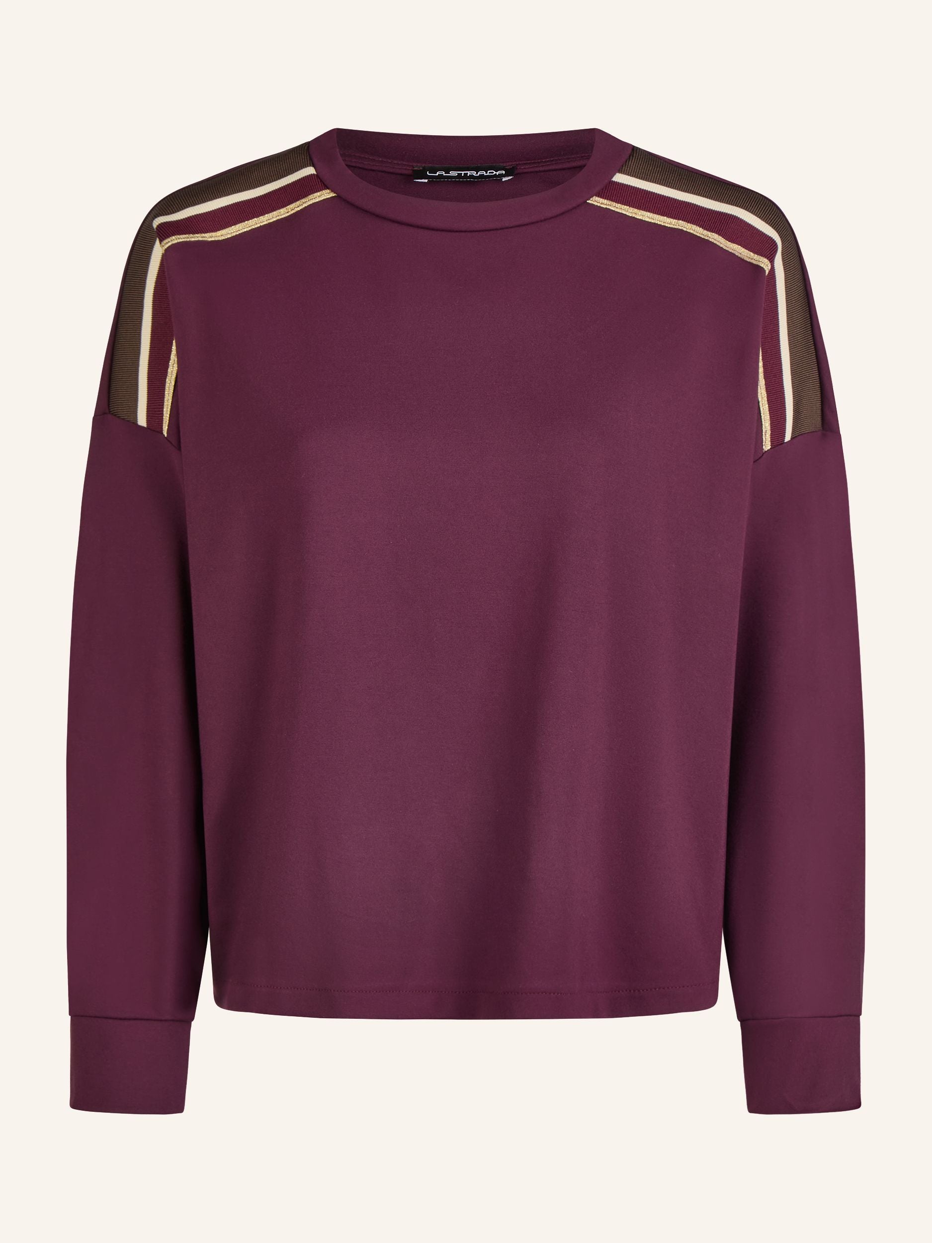 Sweatshirt mit Goldstreifen