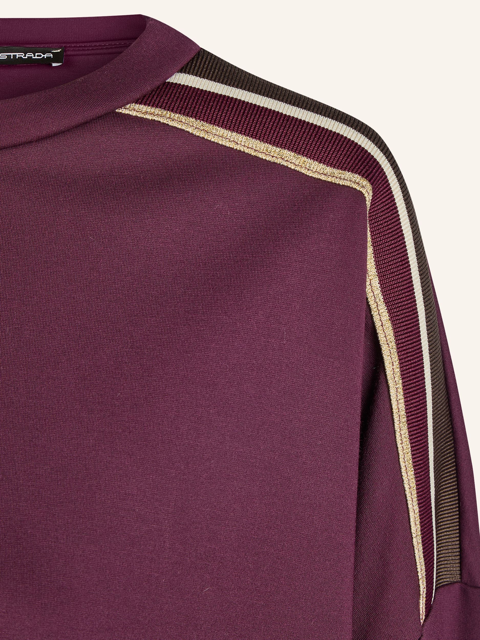 Sweatshirt mit Goldstreifen
