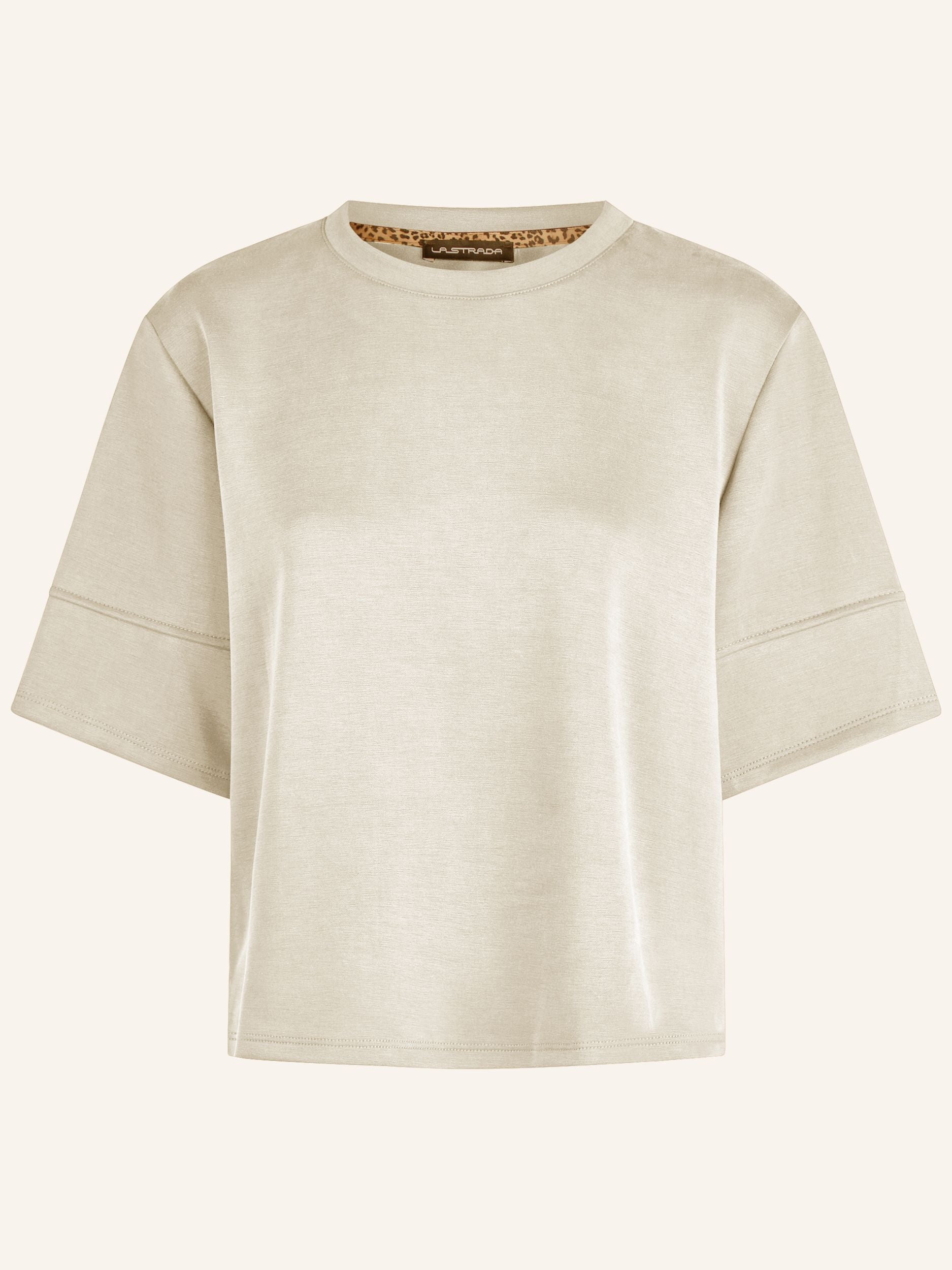 Maglia strutturata con maniche a mezza lunghezza