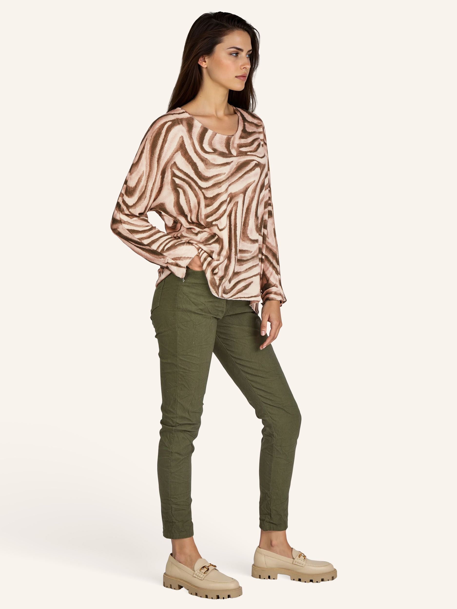 Trui met zebraprint