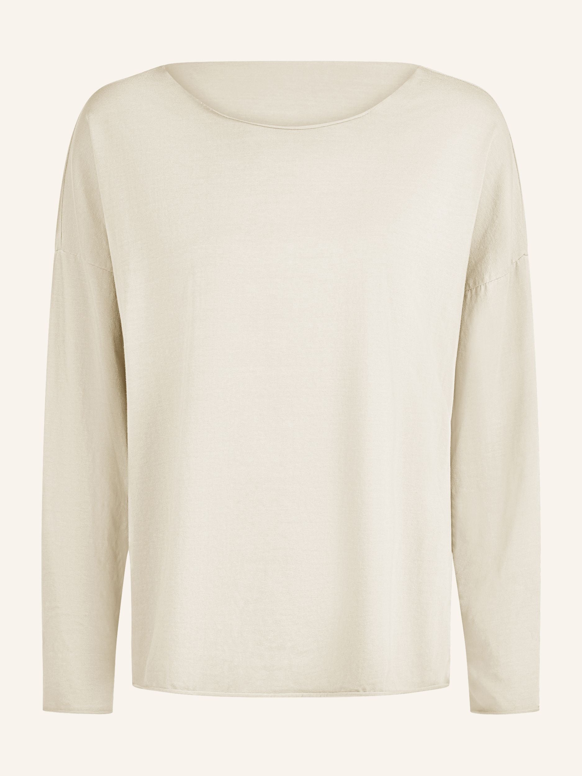Longsleeve mit weitem Rundhalsausschnitt