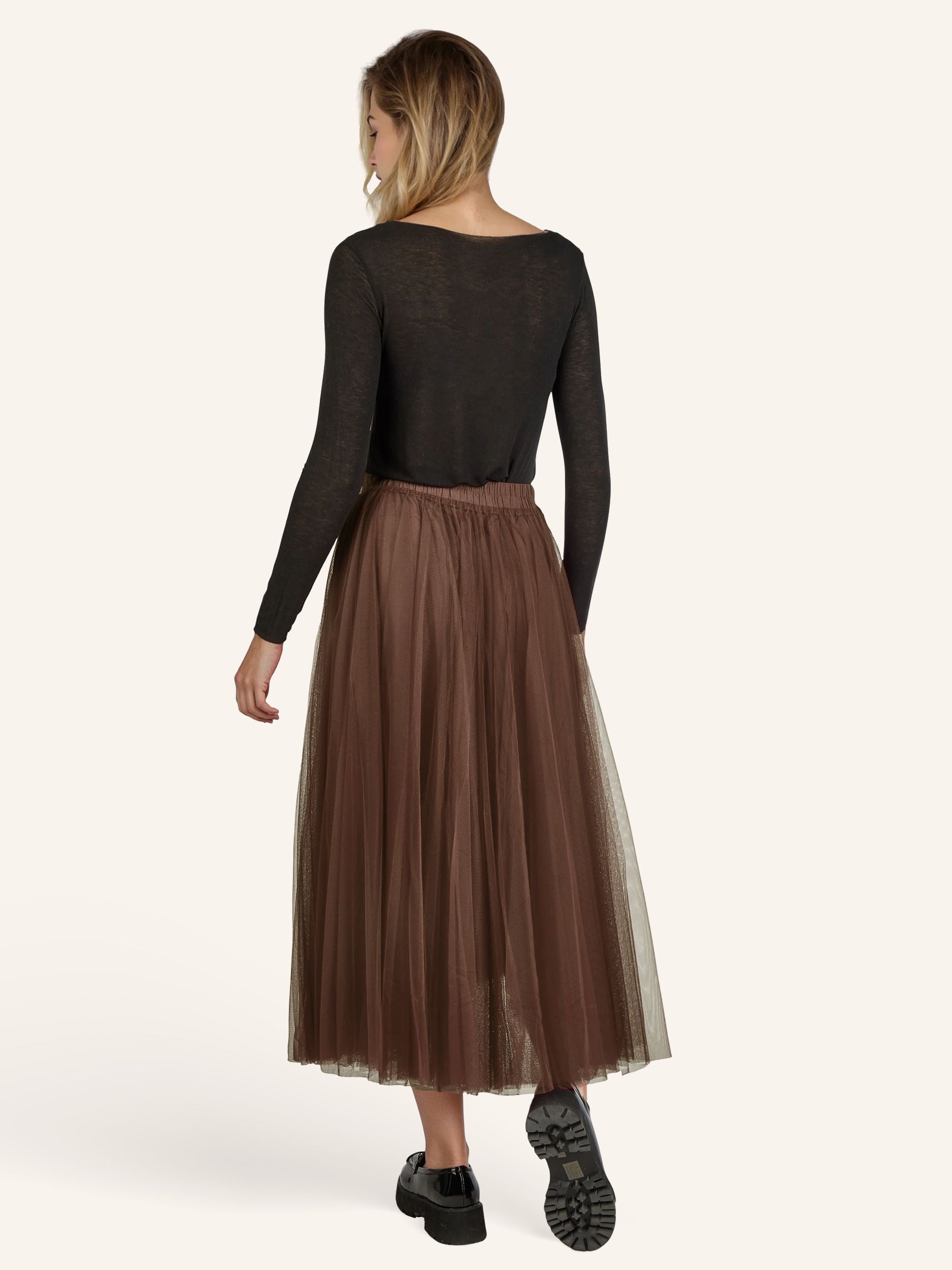 Tüllrock mit Satinband