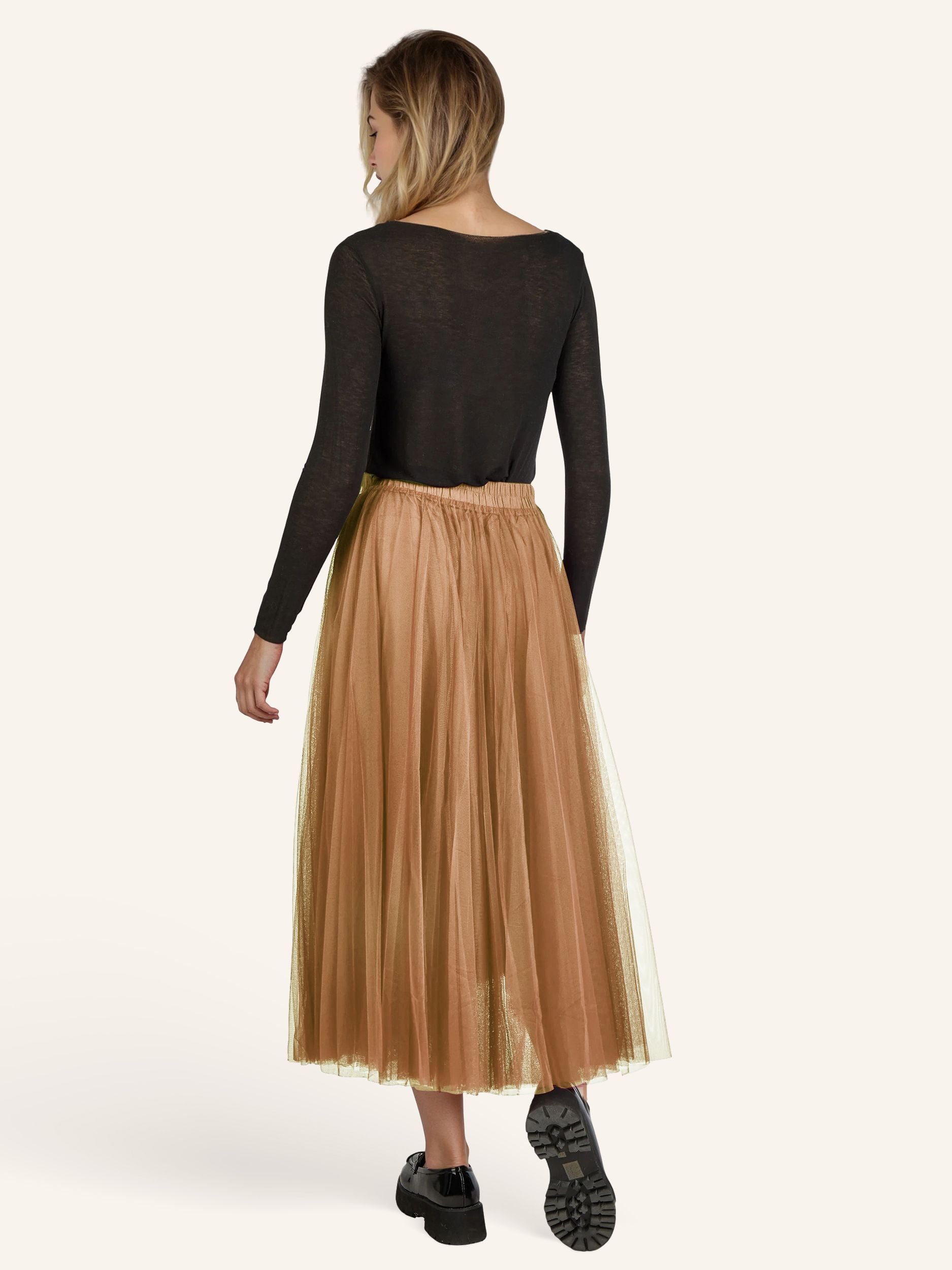 Tüllrock mit Satinband