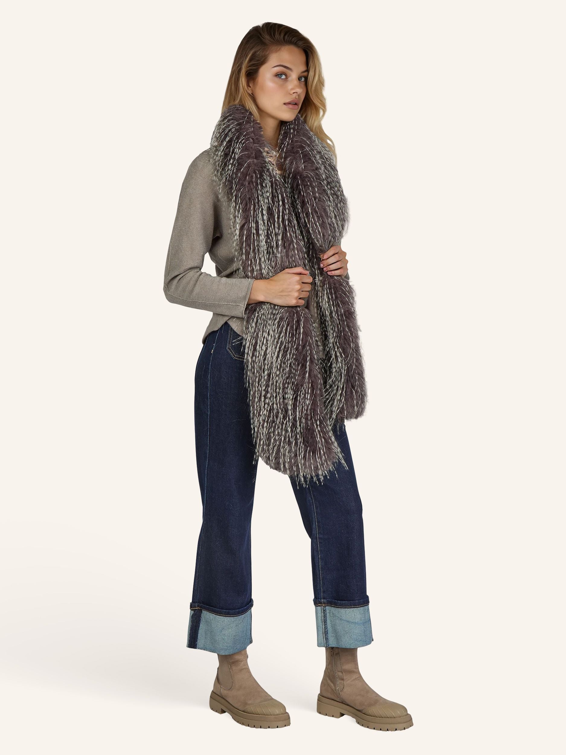 Faux-Fur Schal