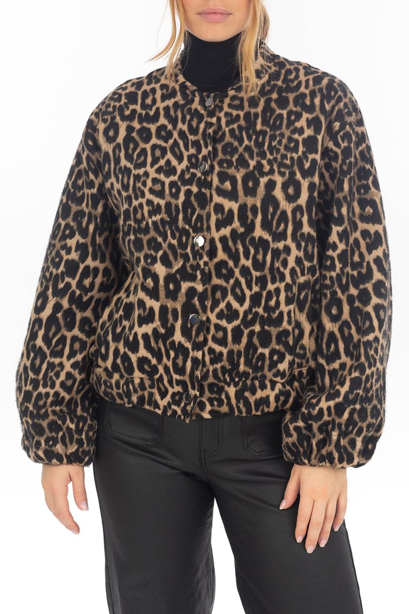 modischer Blouson im Animalprint