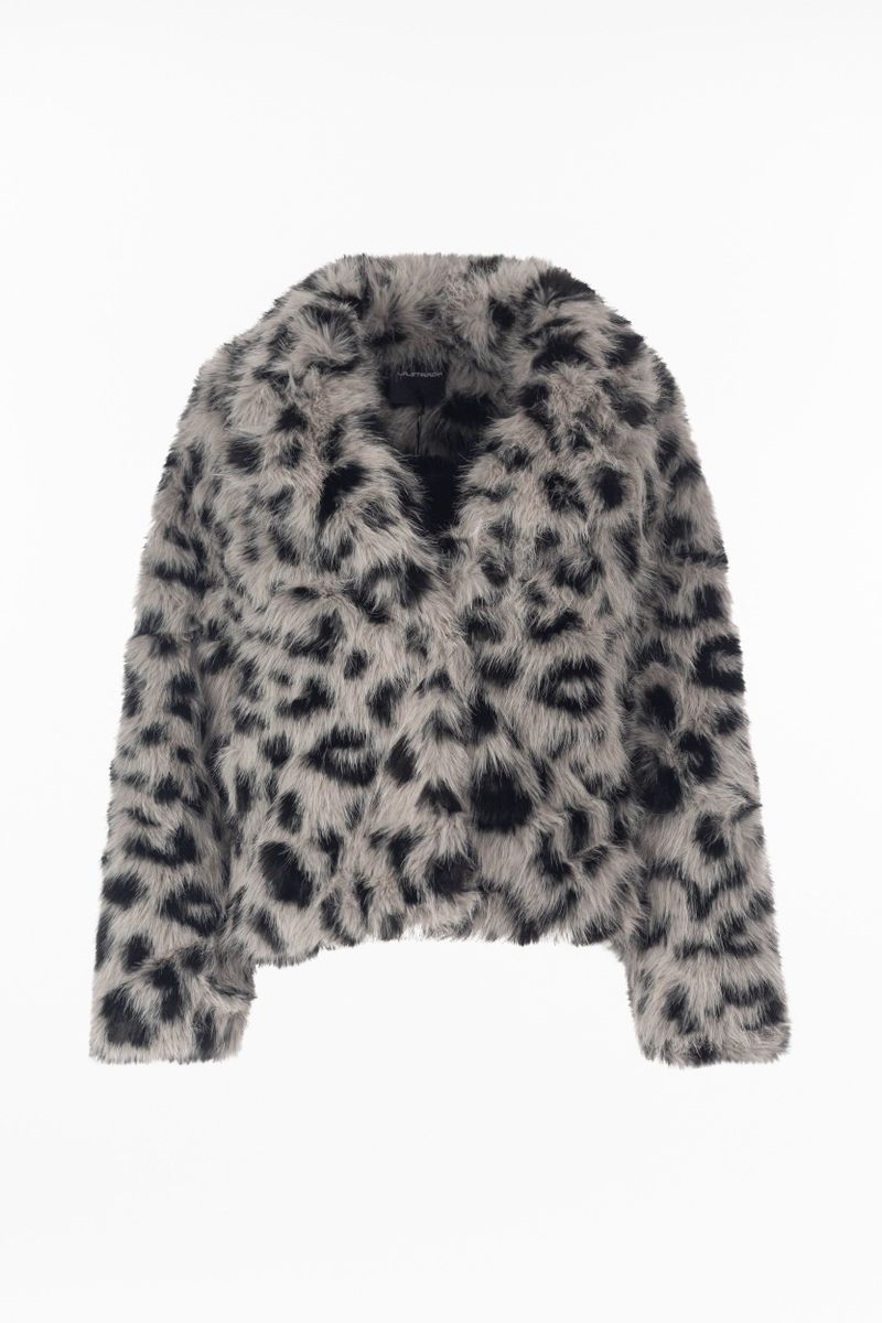 Webpelz-Jacke Animal-Print