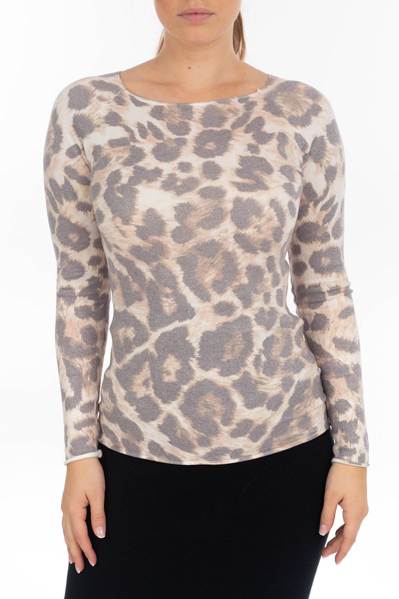 Pullover mit Animal- Print