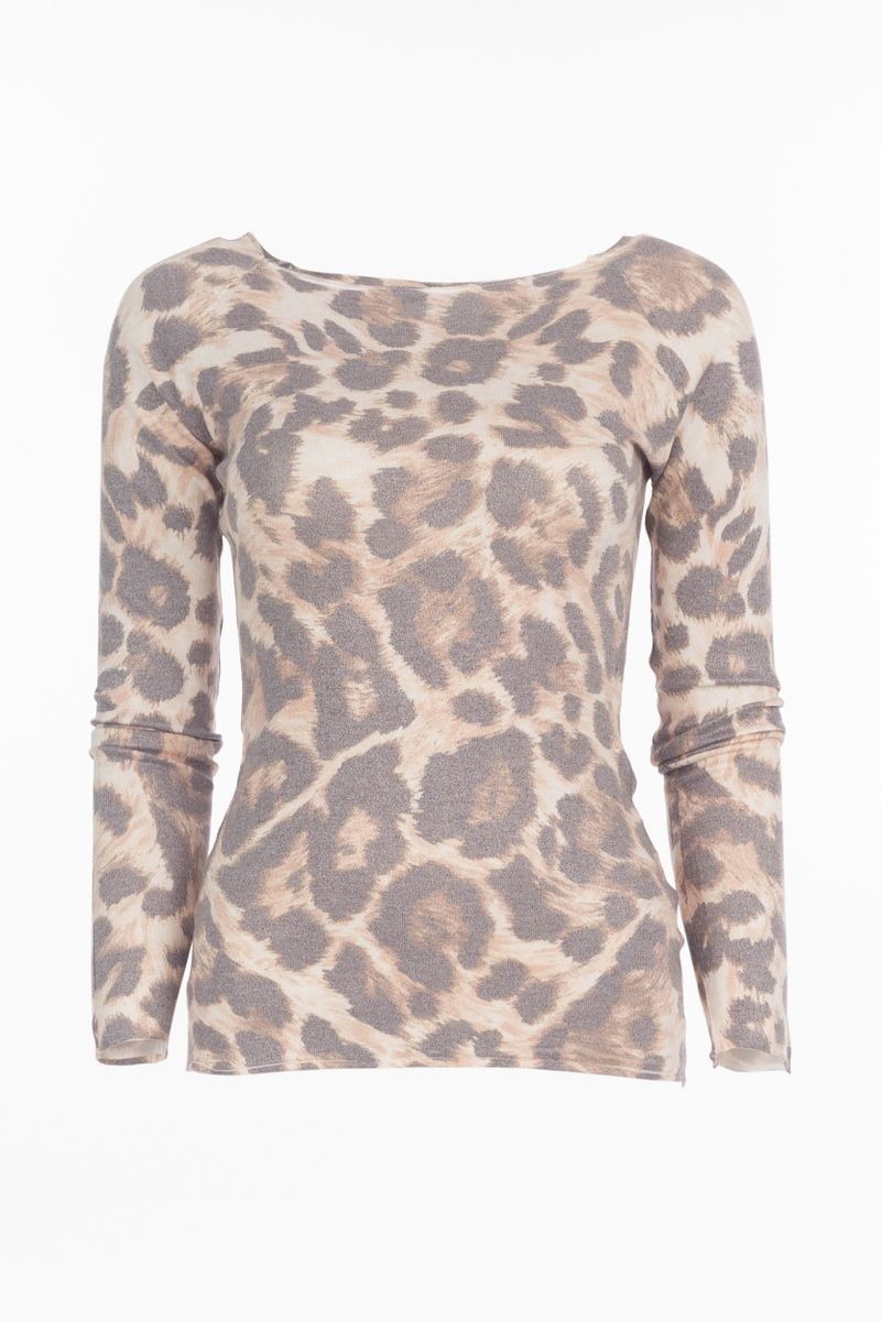 Pullover mit Animal- Print