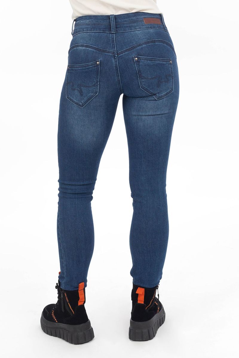 Blue Denim Jeans Slim-Fit