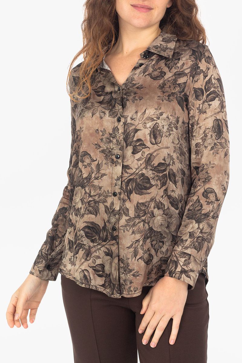 Bluse mit floralem Muster