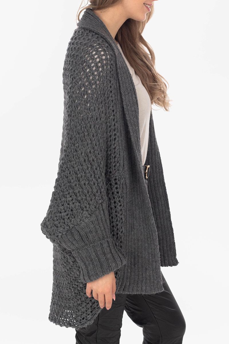 Grober Strickcardigan