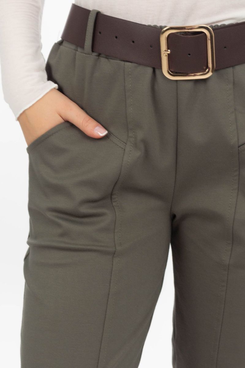 Jersey Hose mit Gürtel