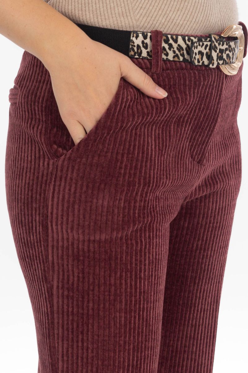 Pantalon de corde avec longue jambe