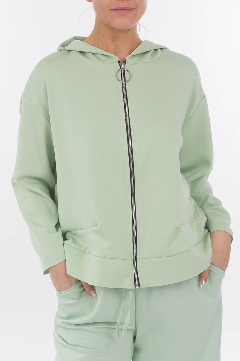 Oversized hoodie with zipper