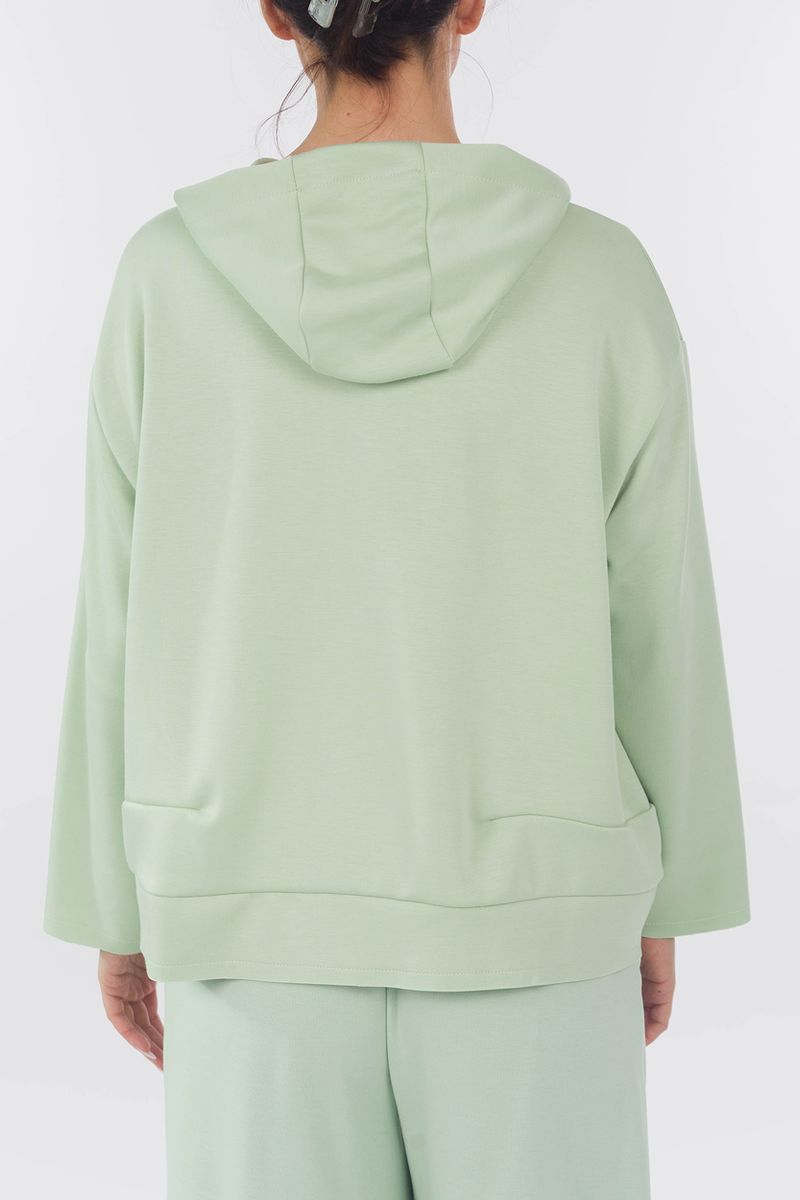 Oversized hoodie with zipper