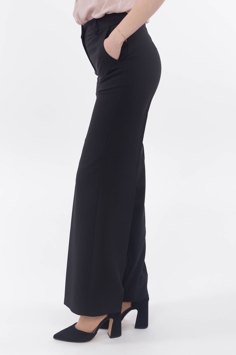 Elegant combination pants with wide leg