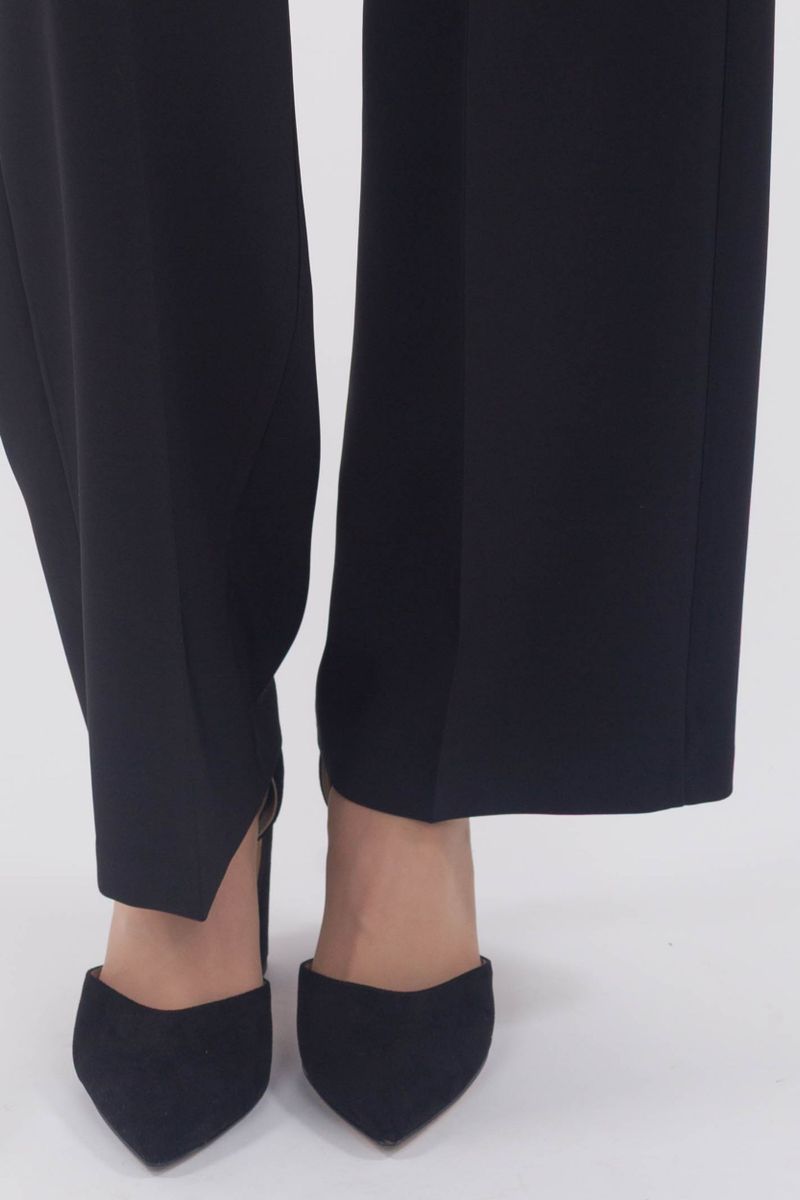 Elegant combination pants with wide leg