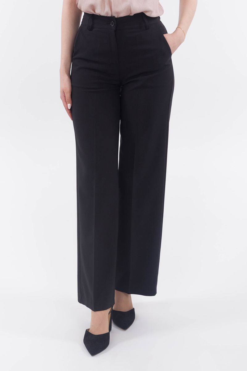 Elegant combination pants with wide leg