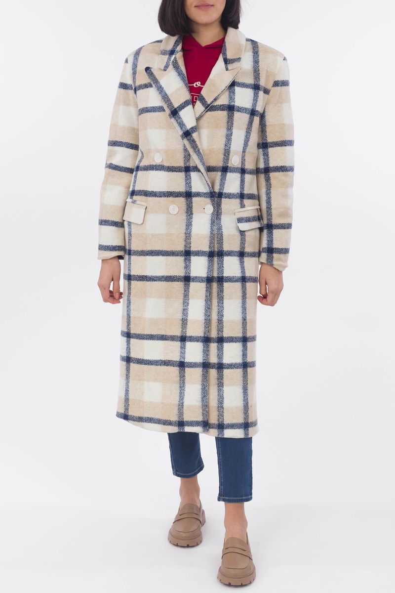 Long caro wool coat