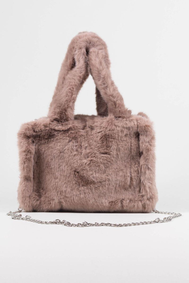 Fur handbag