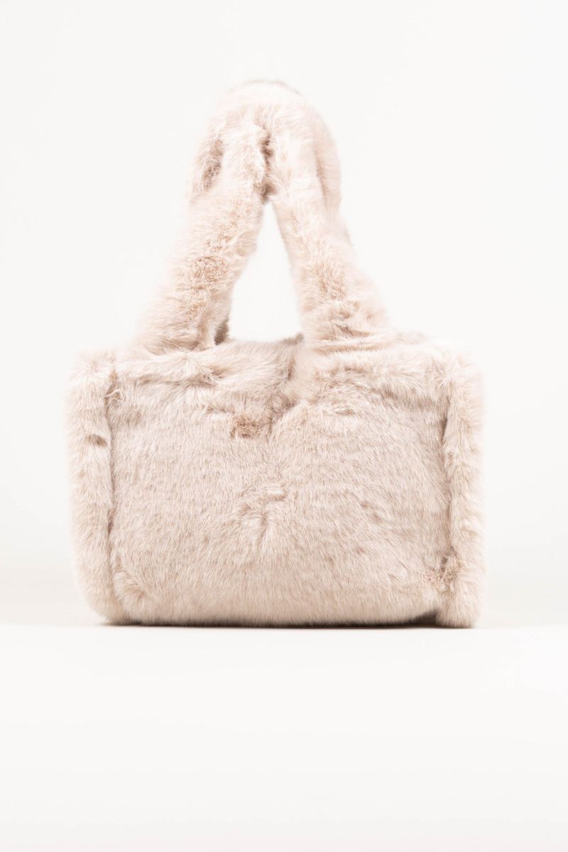 Fur handbag